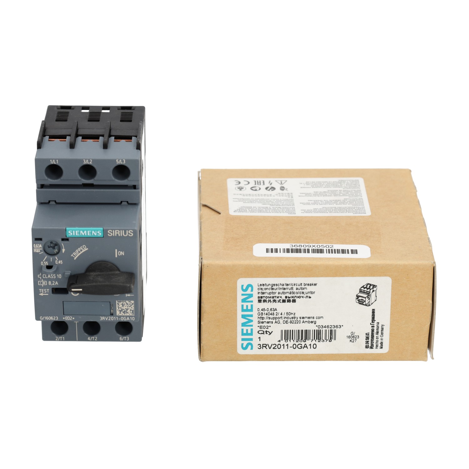 Siemens 3RV2011-0GA10 New NFP