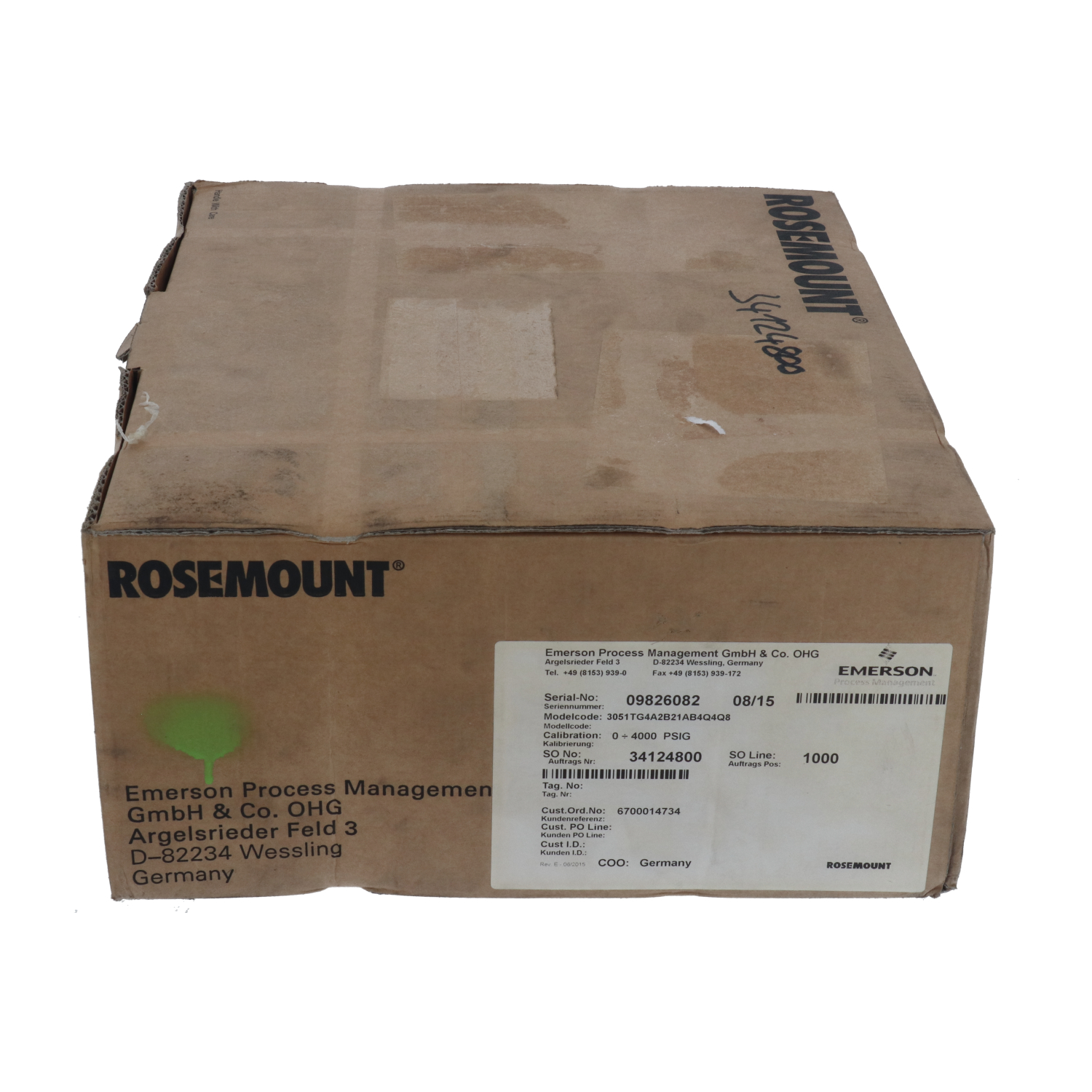 Rosemount 3051TG4A2 New NFP