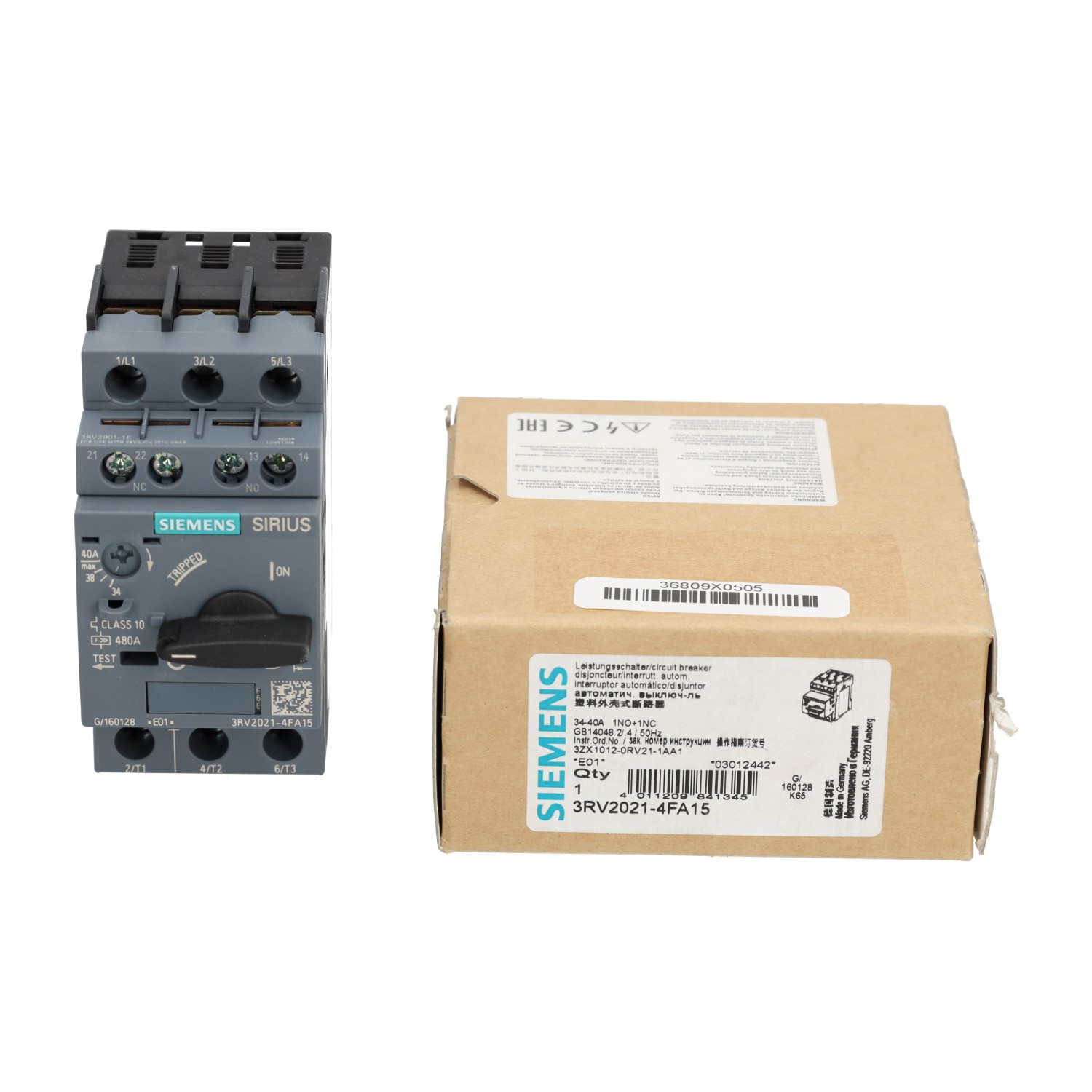 Siemens 3RV2021-4FA15 New NFP