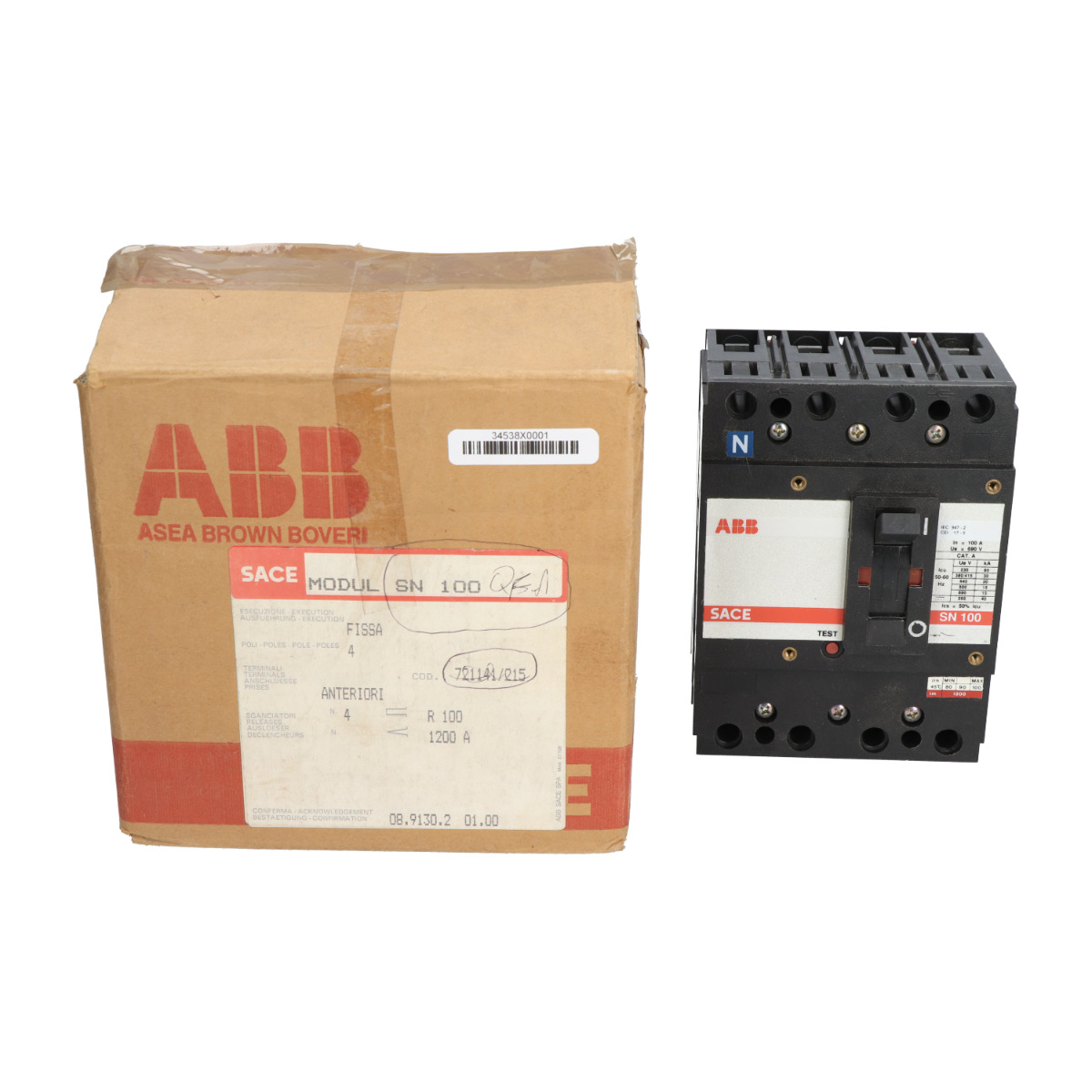 Abb SACESN1001200A Circuit Breaker Low Voltage New NFP