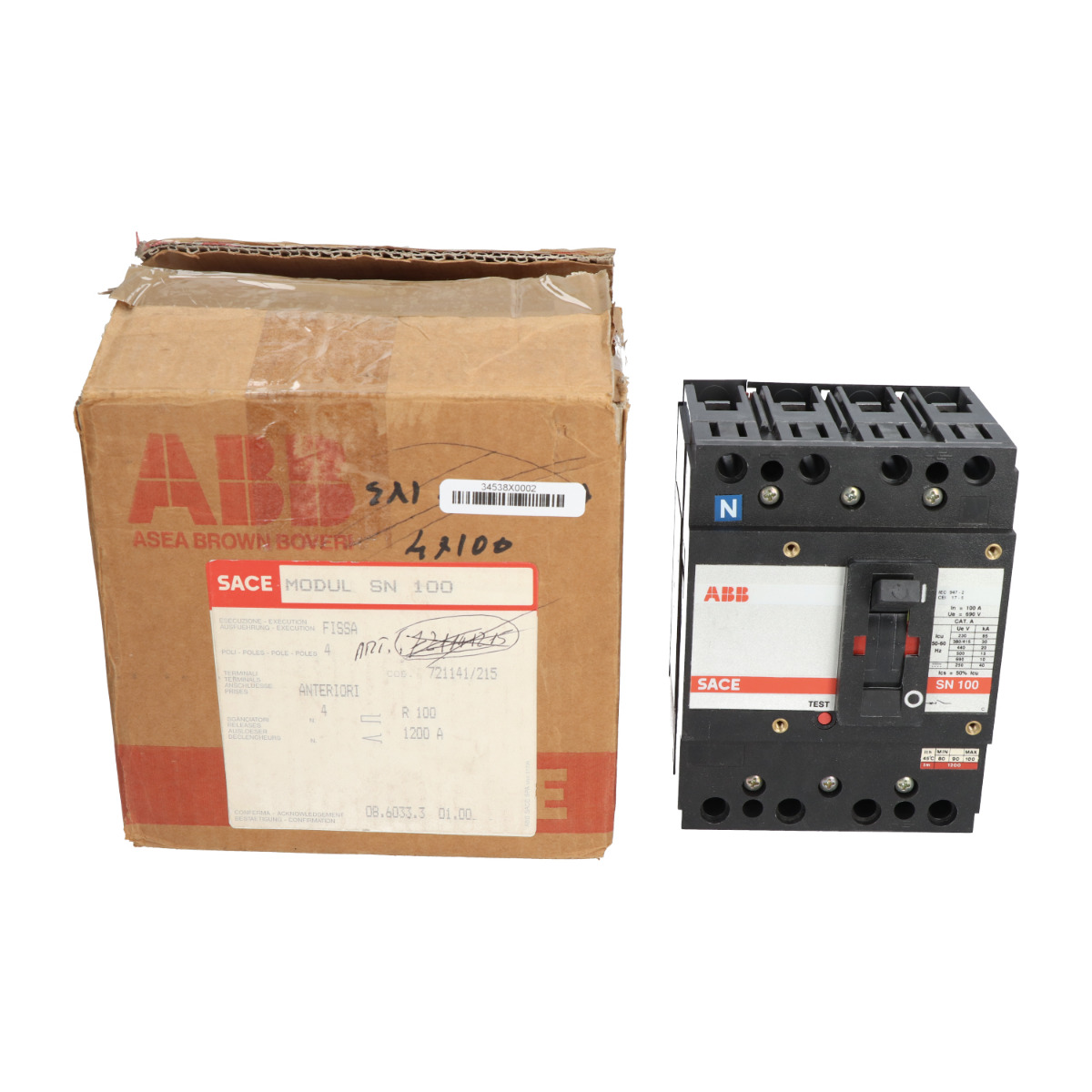 Abb SACESN1001200A Circuit Breaker Low Voltage New NFP