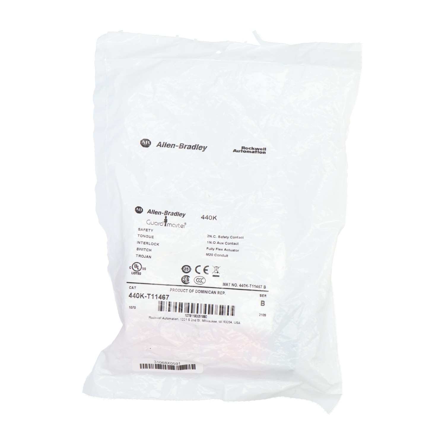 Allen-Bradley 440K-T11467-B Safety Interlock Switch New NFP Sealed