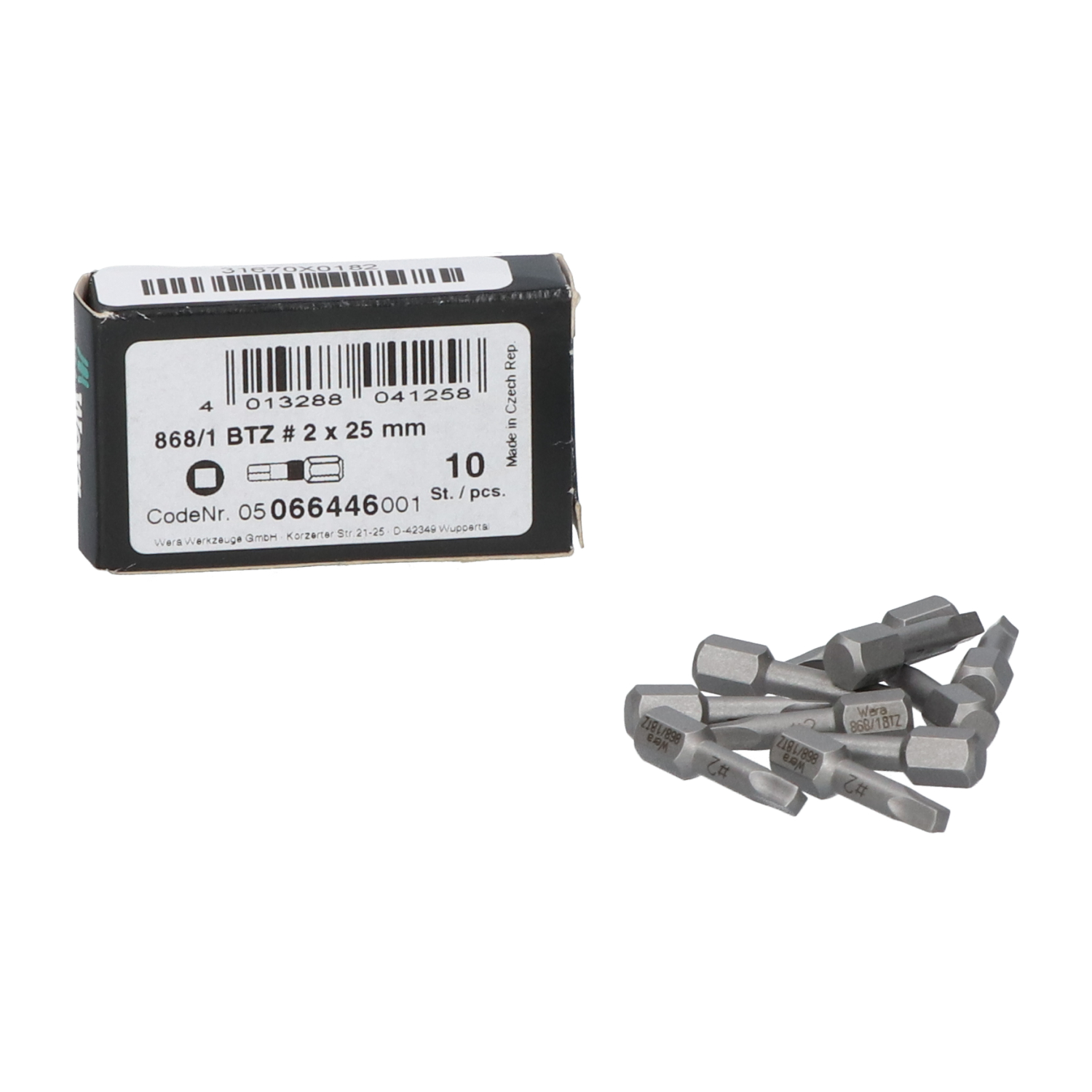 Wera 05066446001 (10pcs) Square-Plus Bits New NFP