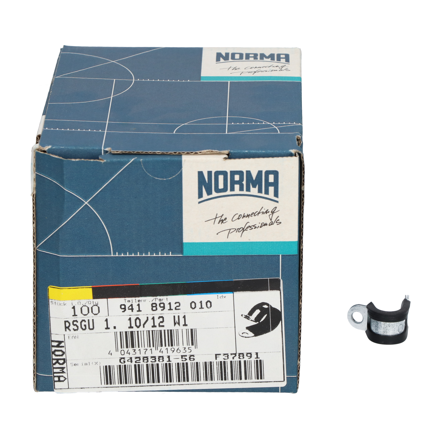 Norma 9418912010 (100pcs) Pipe Clip Screw Fixing New NFP