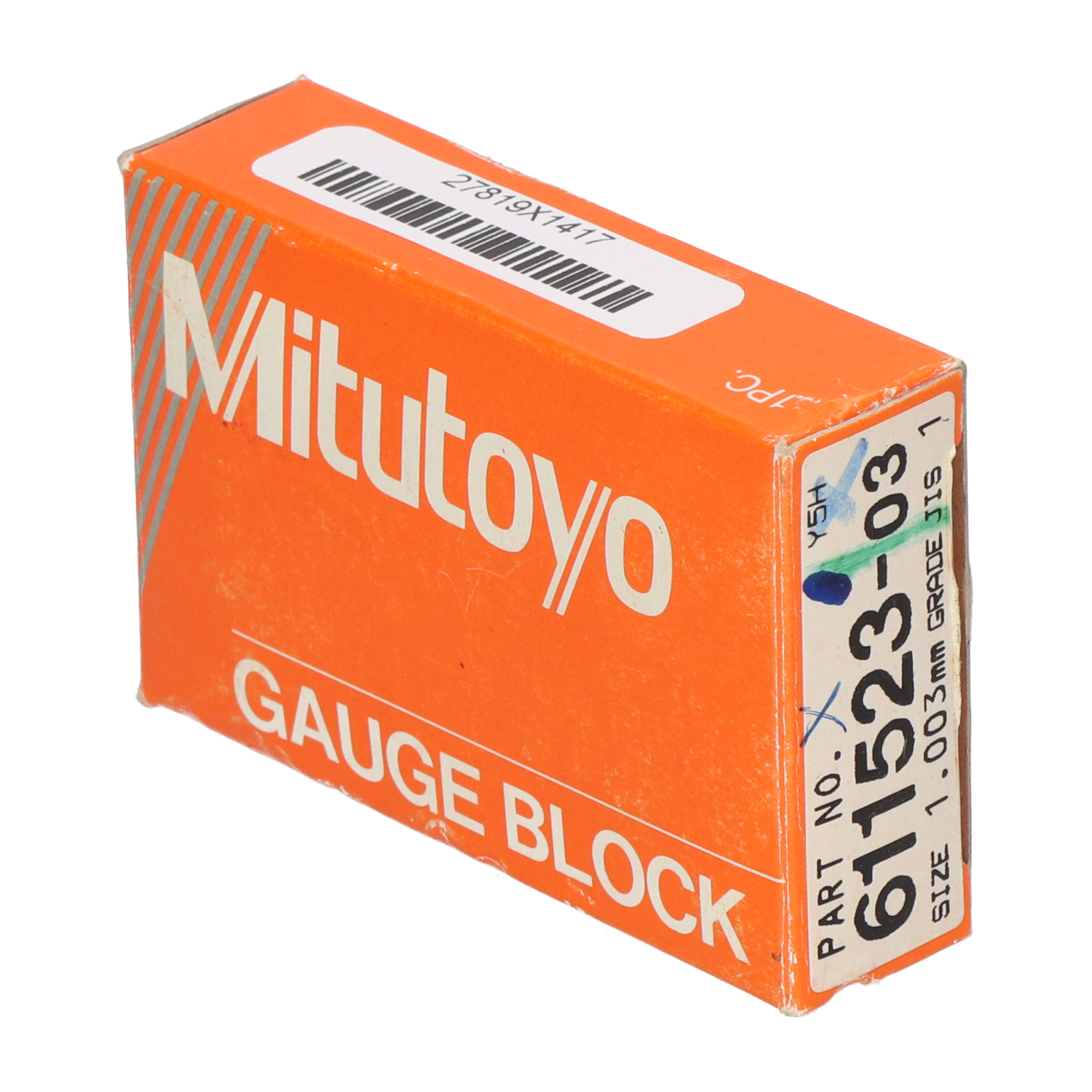 Mitutoyo 611523-03 Rectangular Gauge Block Steel New NFP Sealed