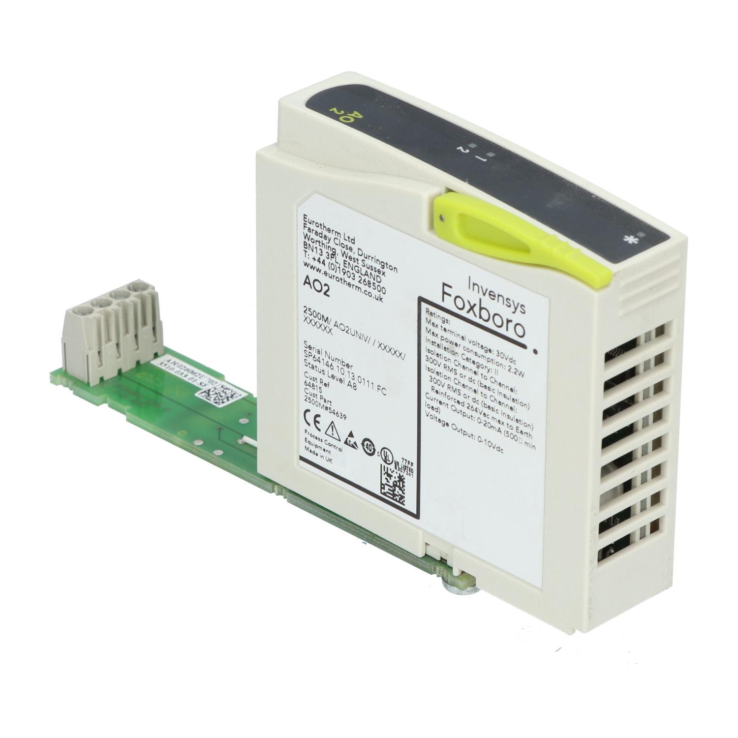 Eurotherm 2500M/AO2UNIV Analog Output Module Used UMP