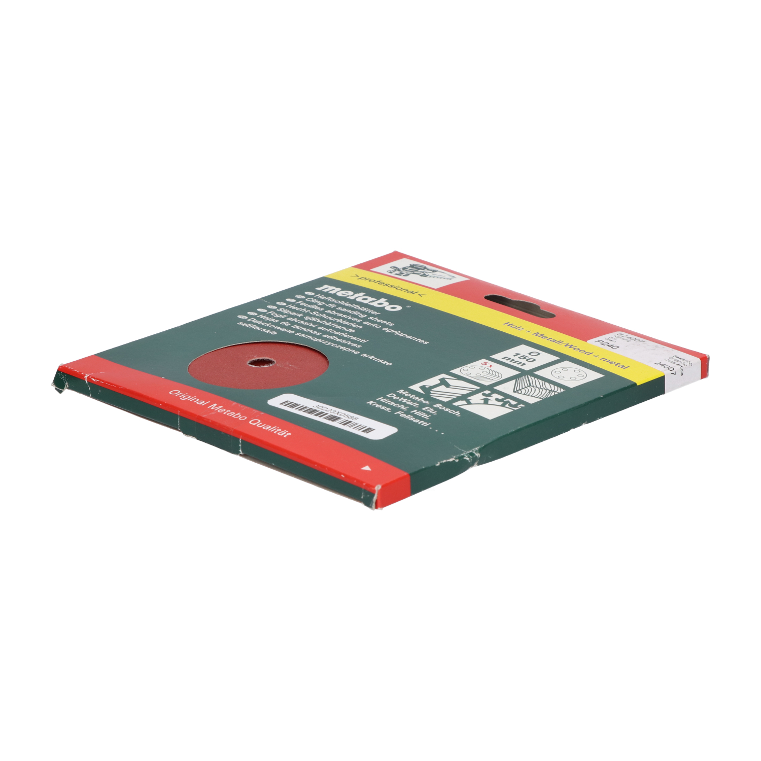 Metabo 624007 Cling-fit Sanding Sheets P240 New NFP Sealed (5pcs)