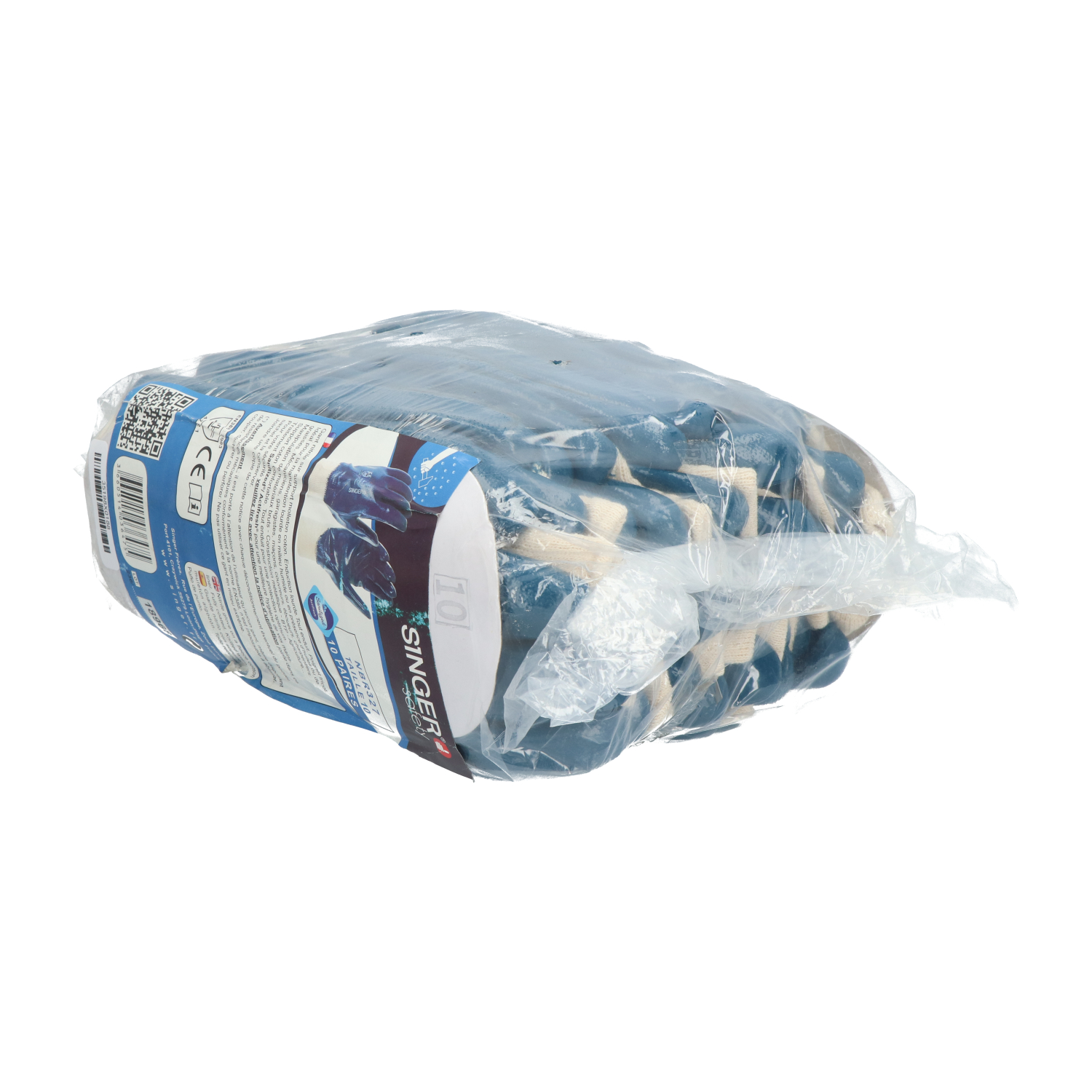 SINGER safety NBR327 Work Safety Gloves New NFP (10pcs)