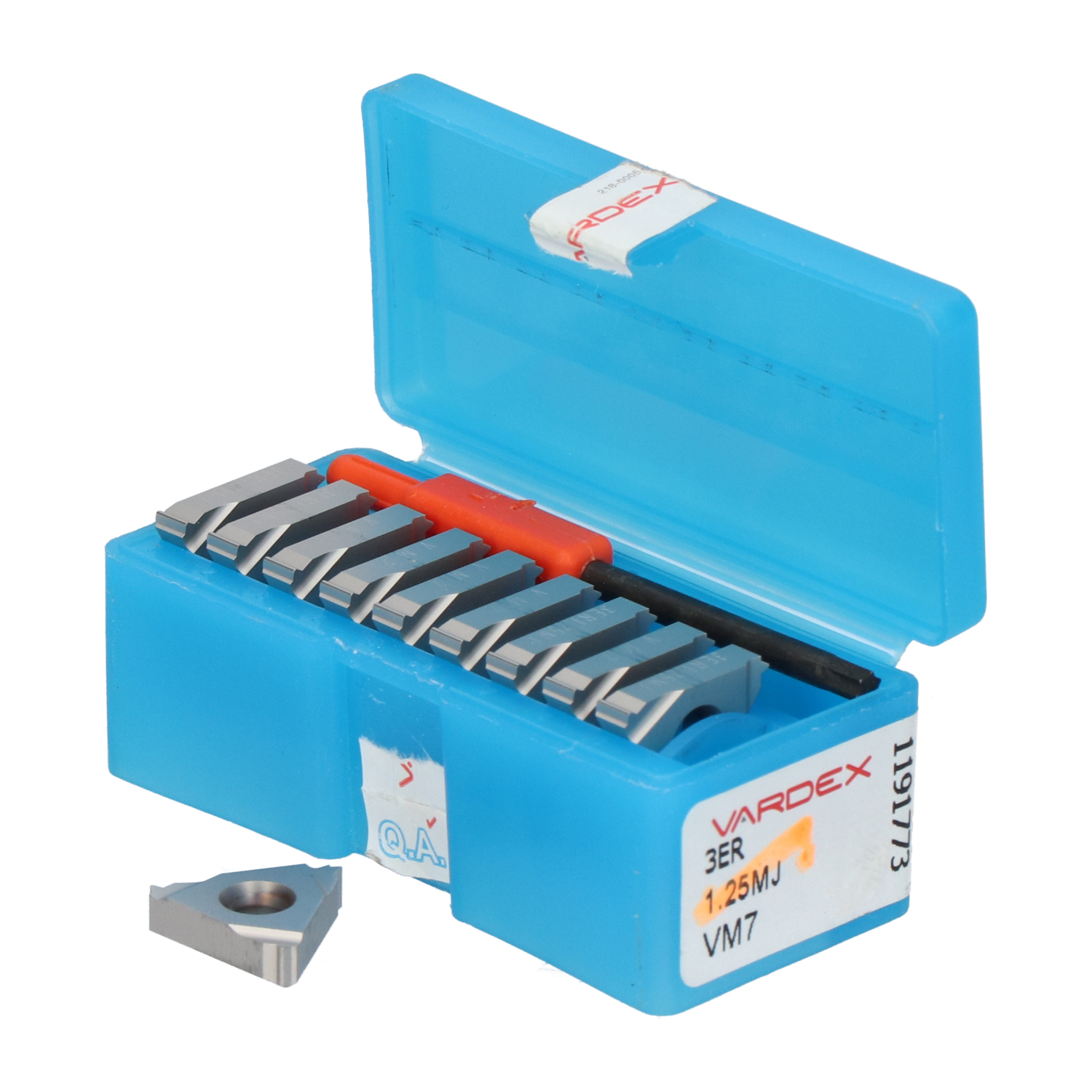 Vargus 3ER1.25MJVM7 Carbide Threading Insert New NFP (10pcs)