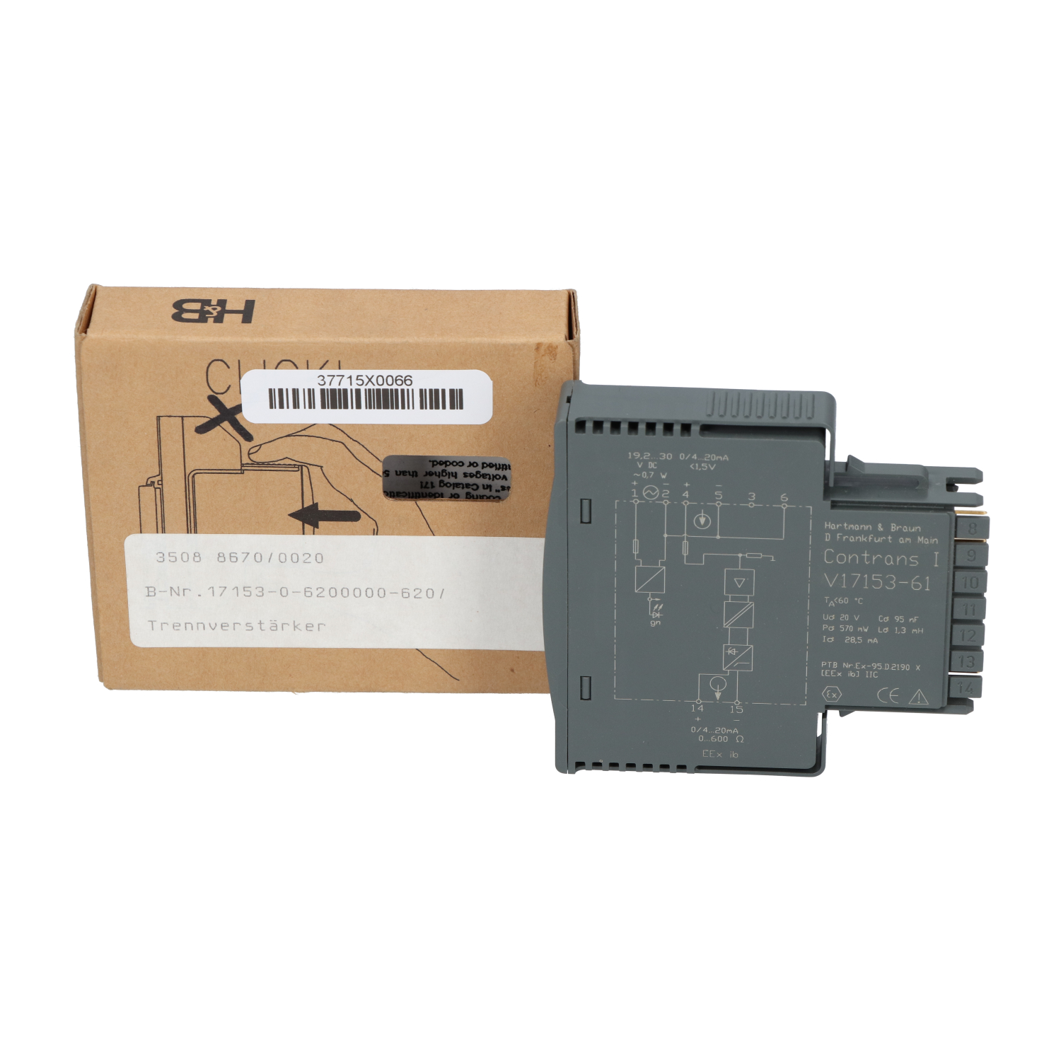 Hartmann&Braun V17153-61 Isolating Driver Ex New NFP