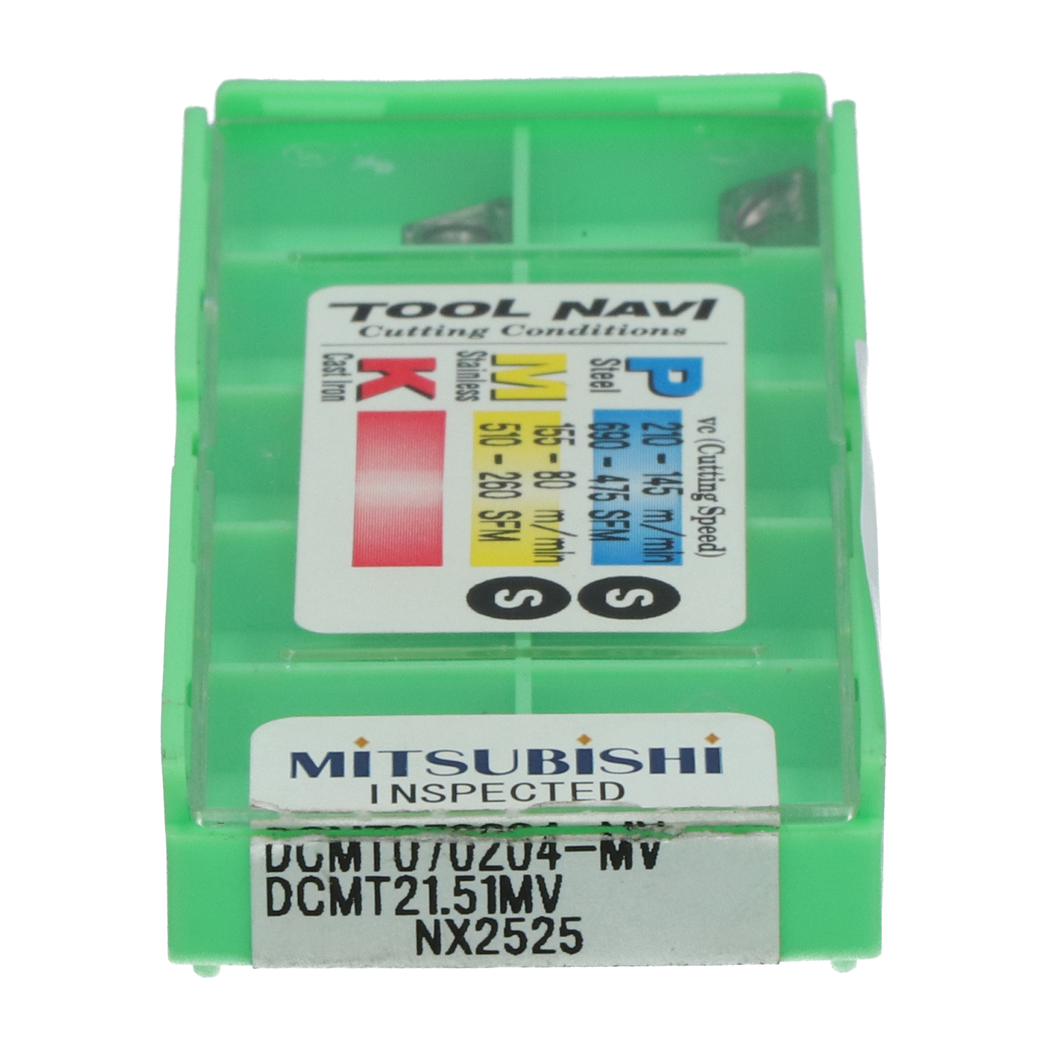 Mitsubishi DCMT070204-MVNX2525 Insert DCMT070204-MV NX2525 New NFP (2pcs)