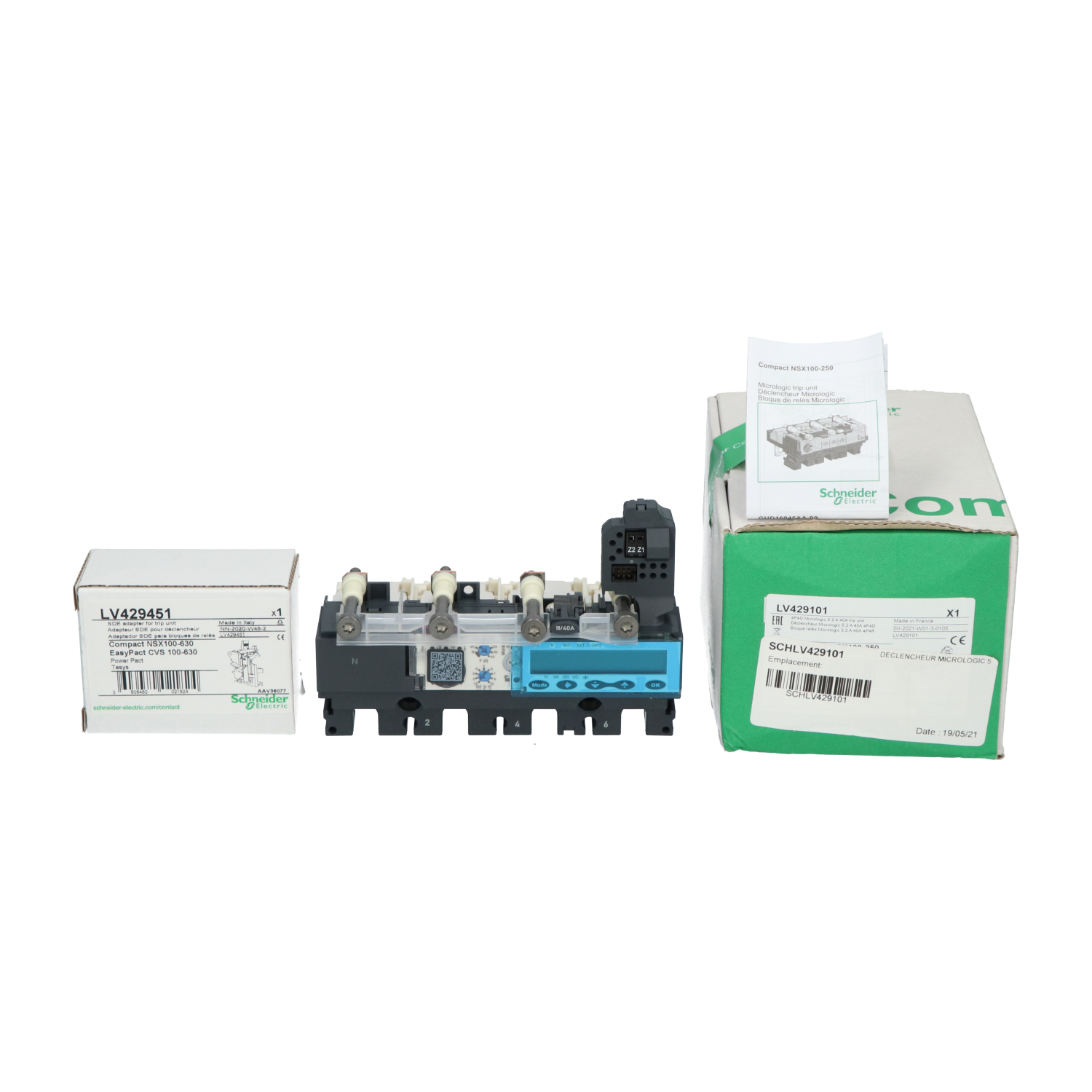 Schneider Electric LV429101 Micrologic 5.2 Trip Unit New NFP