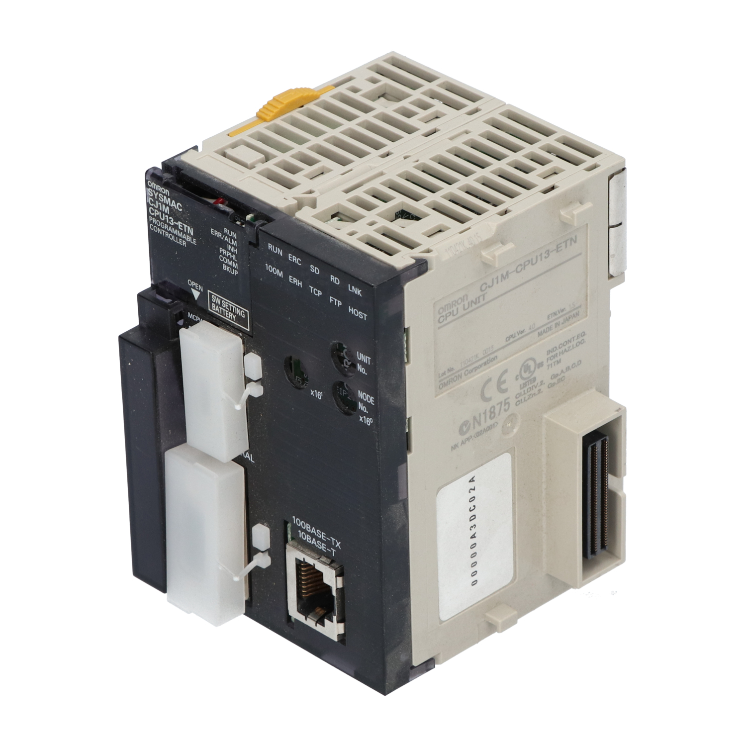 Omron CJ1M-CPU13-ETN Central Proccessing Unit Used UMP