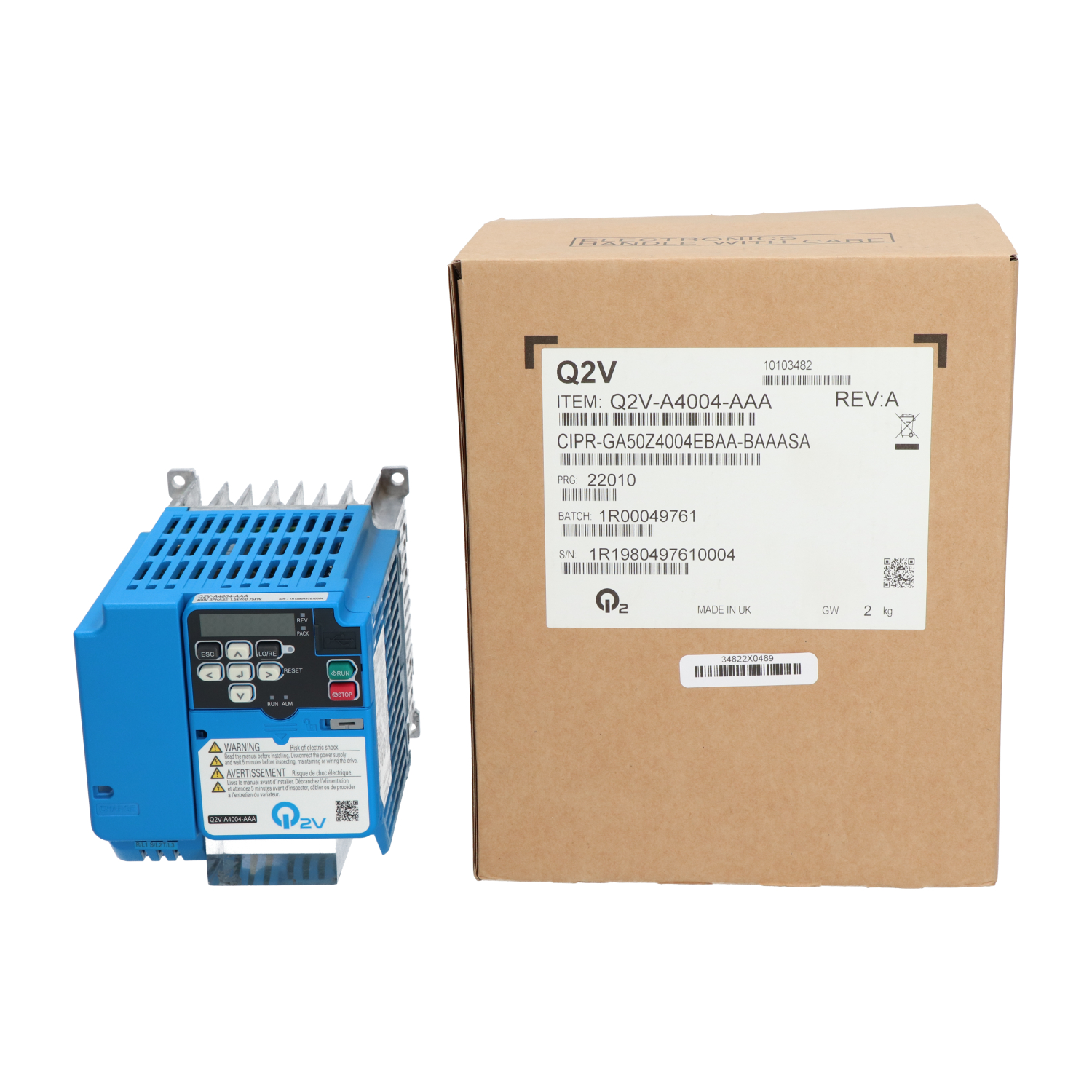 Omron Q2V-A4004-AAA Variable Frequency Converter 1,5kW New NFP