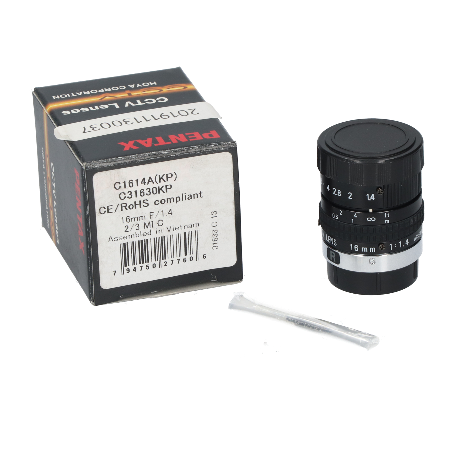 Pentax C1614AKP- Machine Vision Lens Focal Length 16,0 mm New NFP