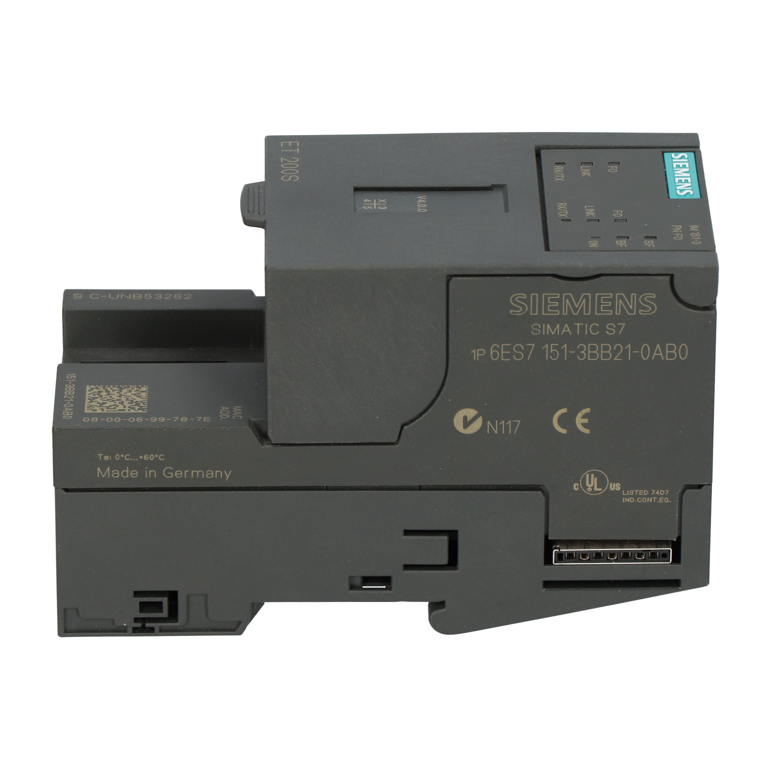 Siemens 6ES7151-3BB21-0AB0 Simatic S7 Interface Module Schnitstellenmodul Used UMP