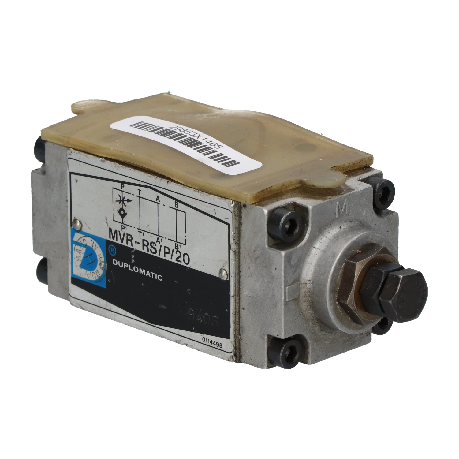 Duplomatic MVR-RS/P/20 Direct Check Valve Used UMP