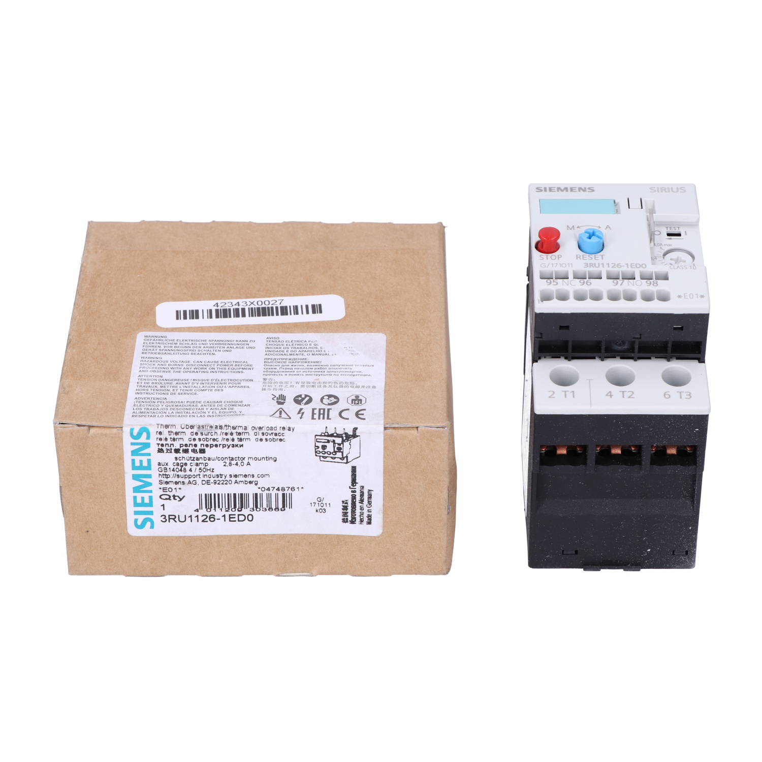 Siemens 3RU1126-1ED0 New NFP