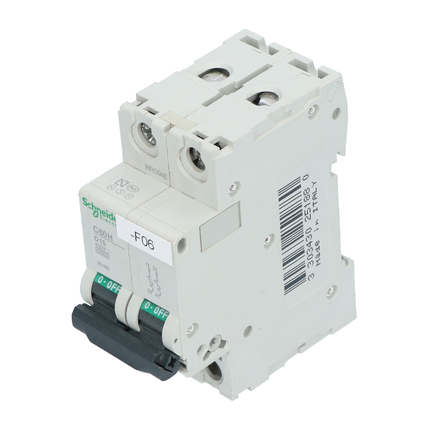 Schneider Electric 25188 Acti9 Miniature Circuit Breaker 2P Used UMP