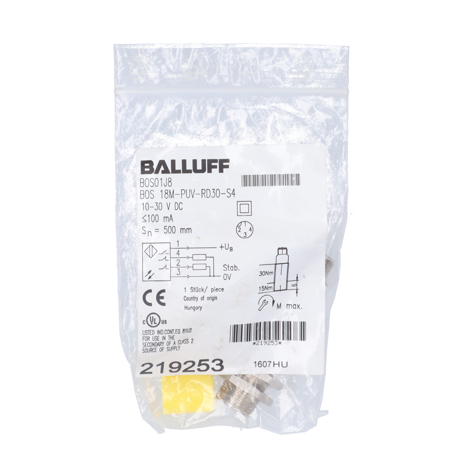 Balluff BOS01J8 New NFP