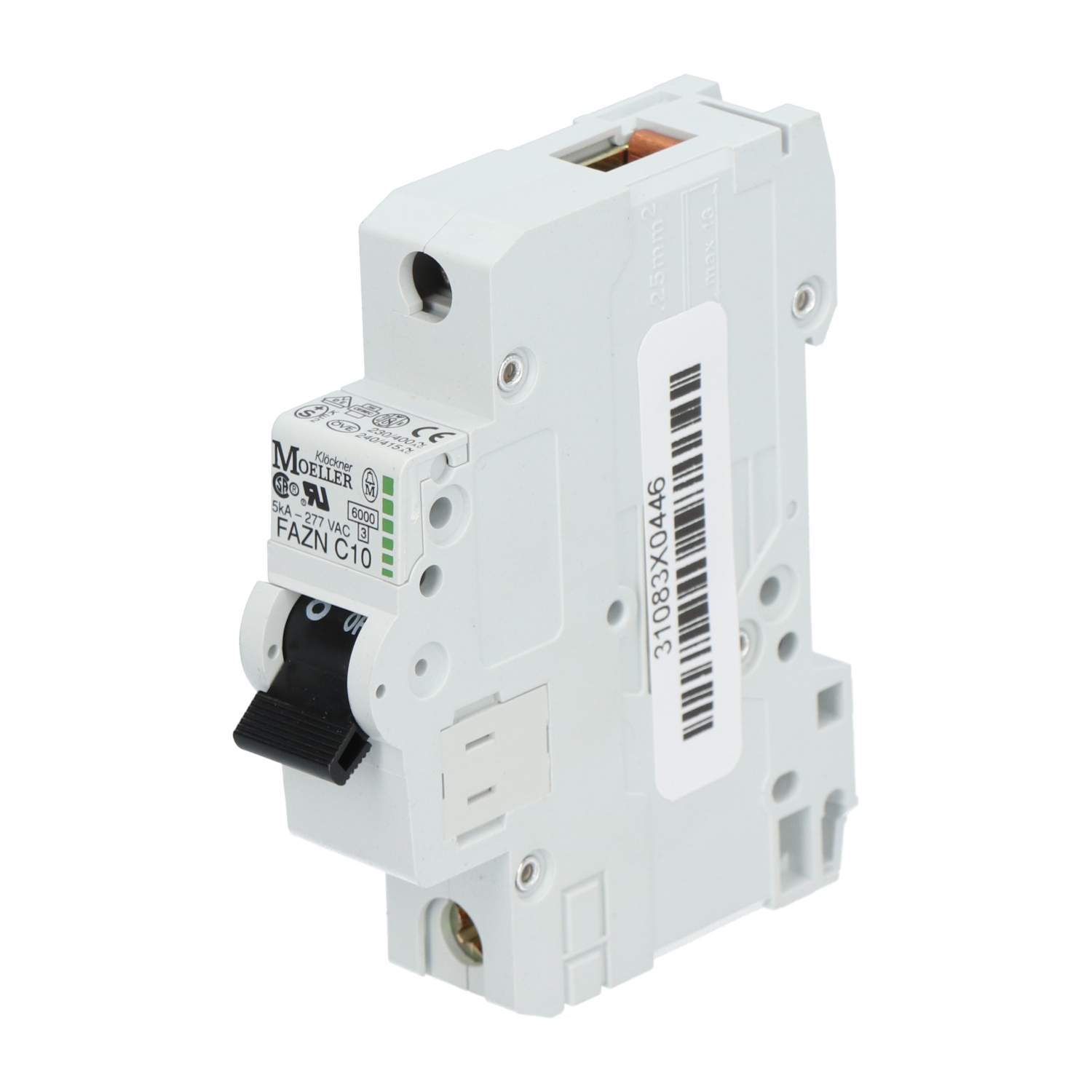 Klockner Moeller FAZNC10 Circuit Breaker 1P Used UMP