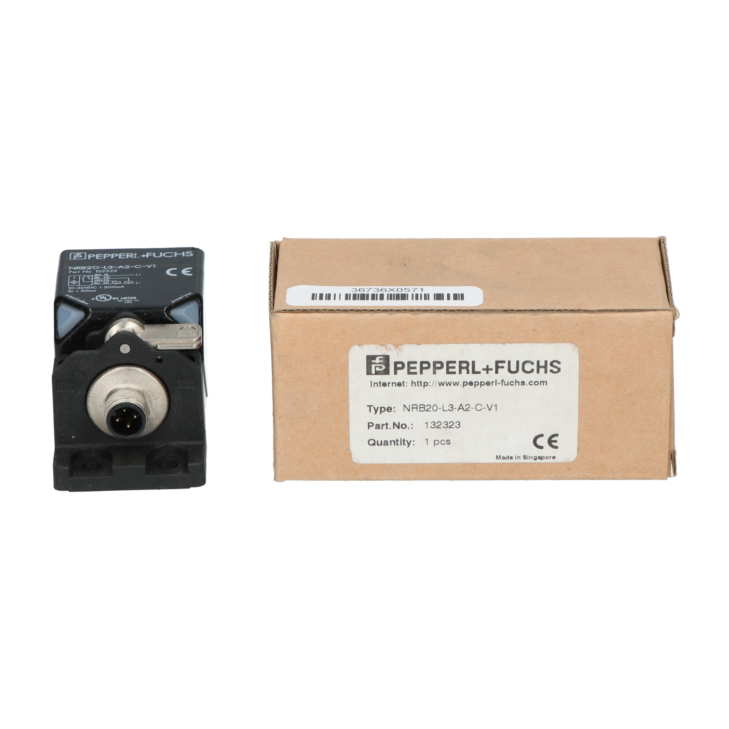 Pepperl+Fuchs NRB20-L3-A2-C-V1 Inductive Sensor New NFP