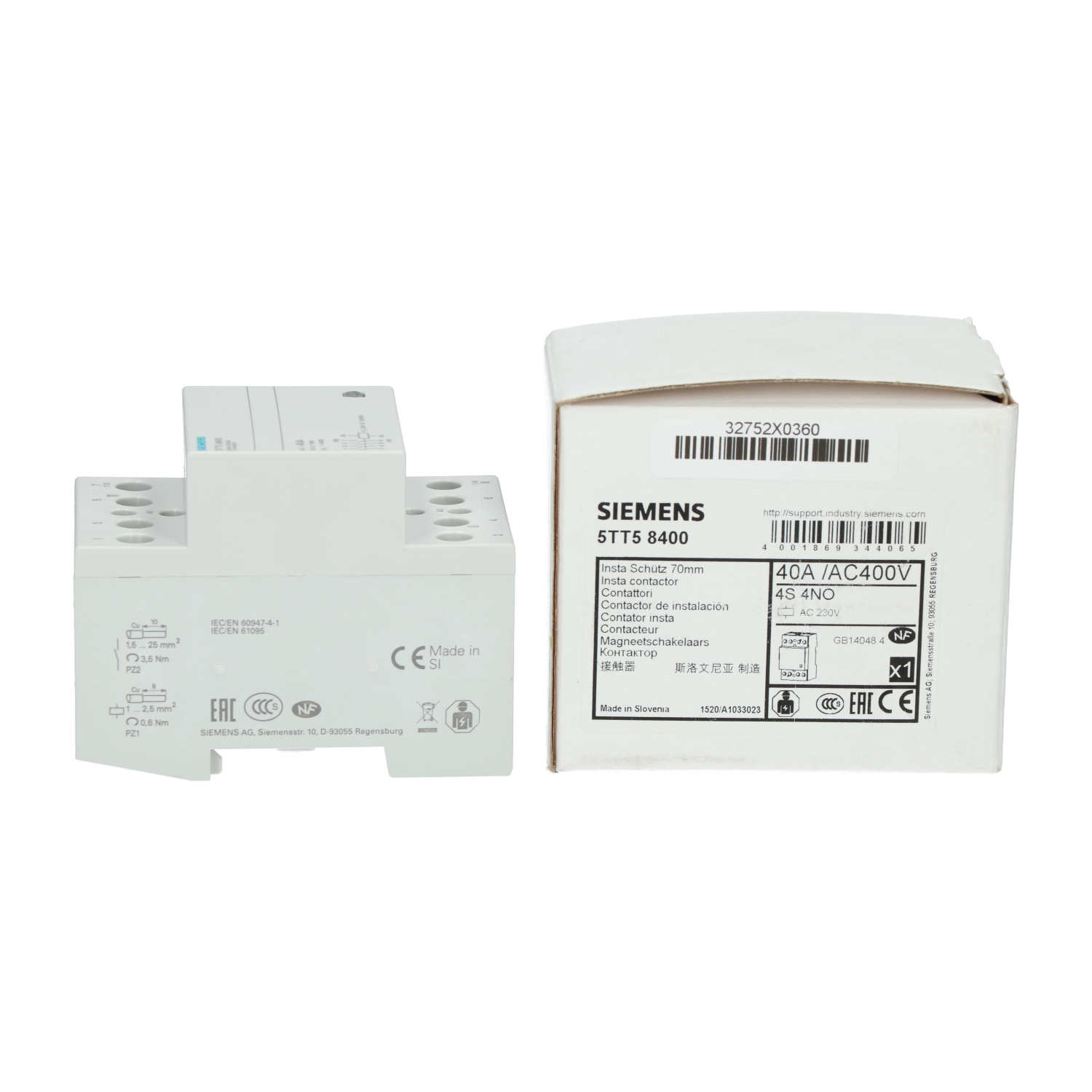 Siemens 5TT5840-0 INSTA Contactor New NFP