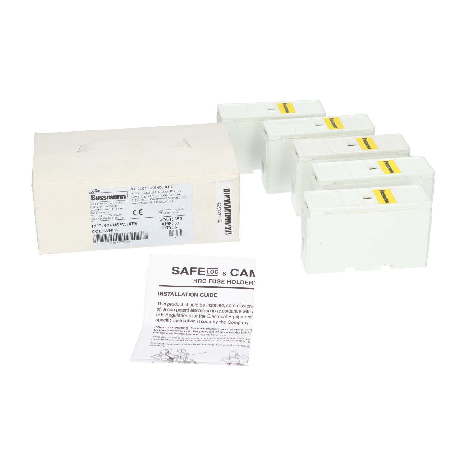 Bussmann 63ENSFWHITE Fuse Holder New NFP (5pcs)