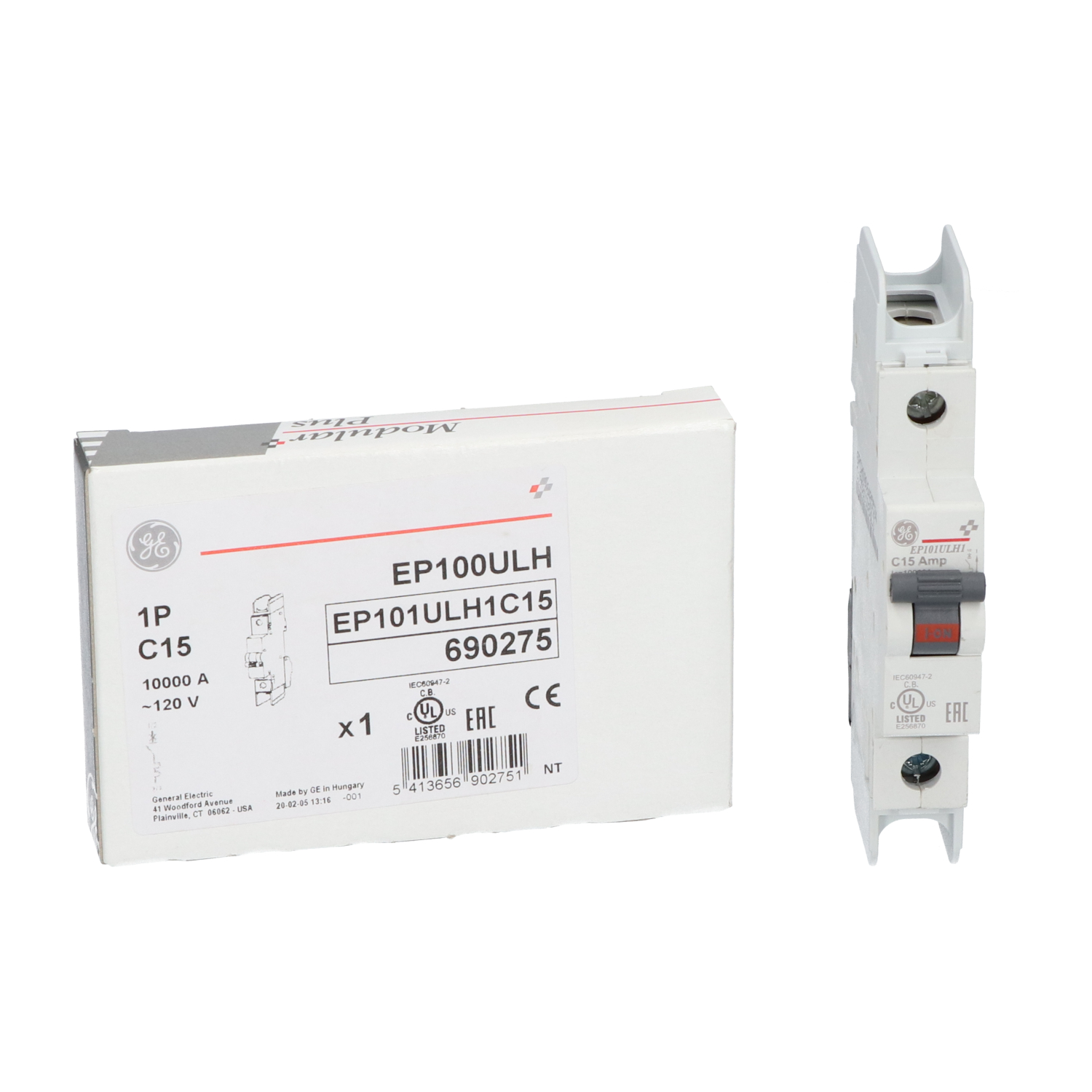 General Electric EP101ULH1C15 miniature circuit breaker 690275 New NFP