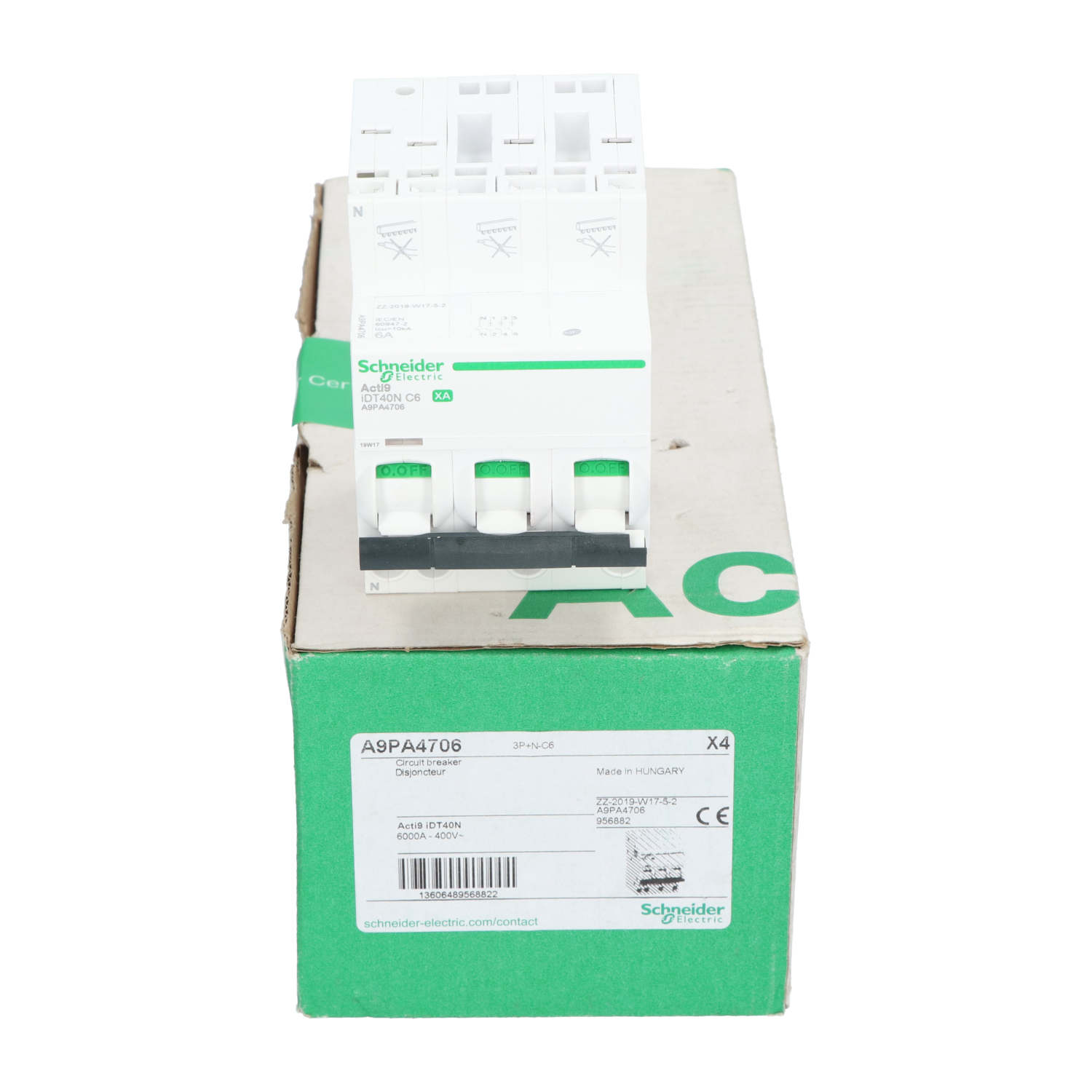 Schneider Electric A9PA4706 Circuit Breaker 3P New NFP (4pcs)