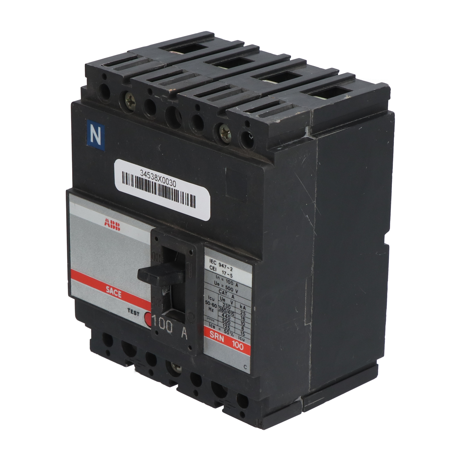 Abb SACESRN100 Low Voltage Circuit Breaker Used UMP