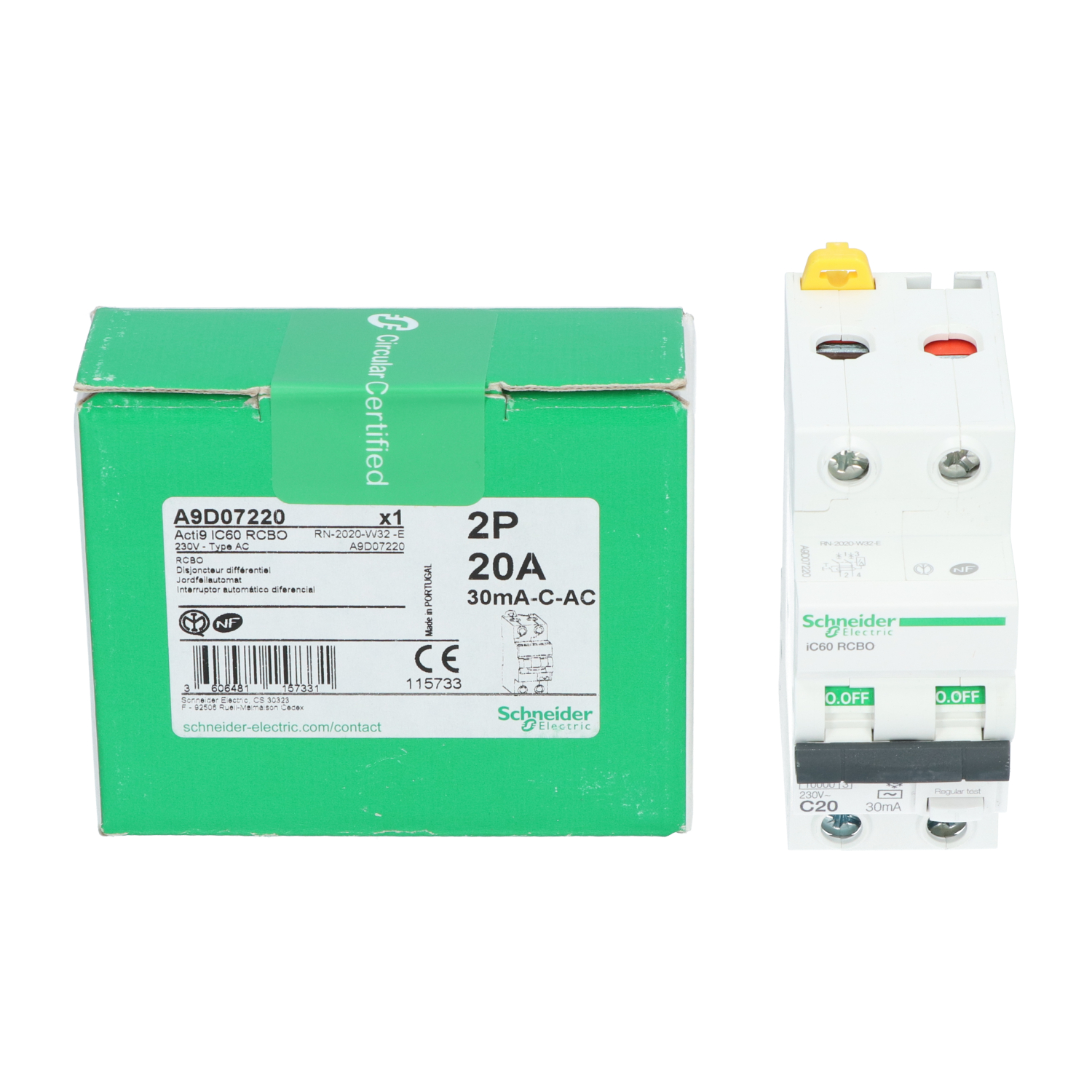 Schneider Electric A9D07220 Differential Circuit Breaker New NFP