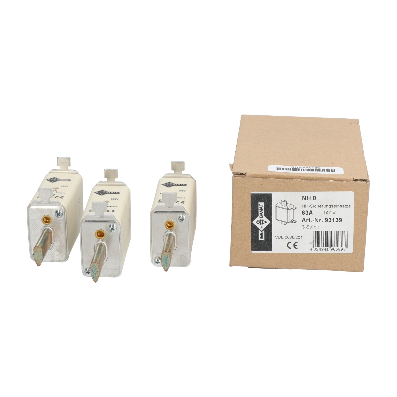 Neutral NH063A Fuse New NFP (3pcs)