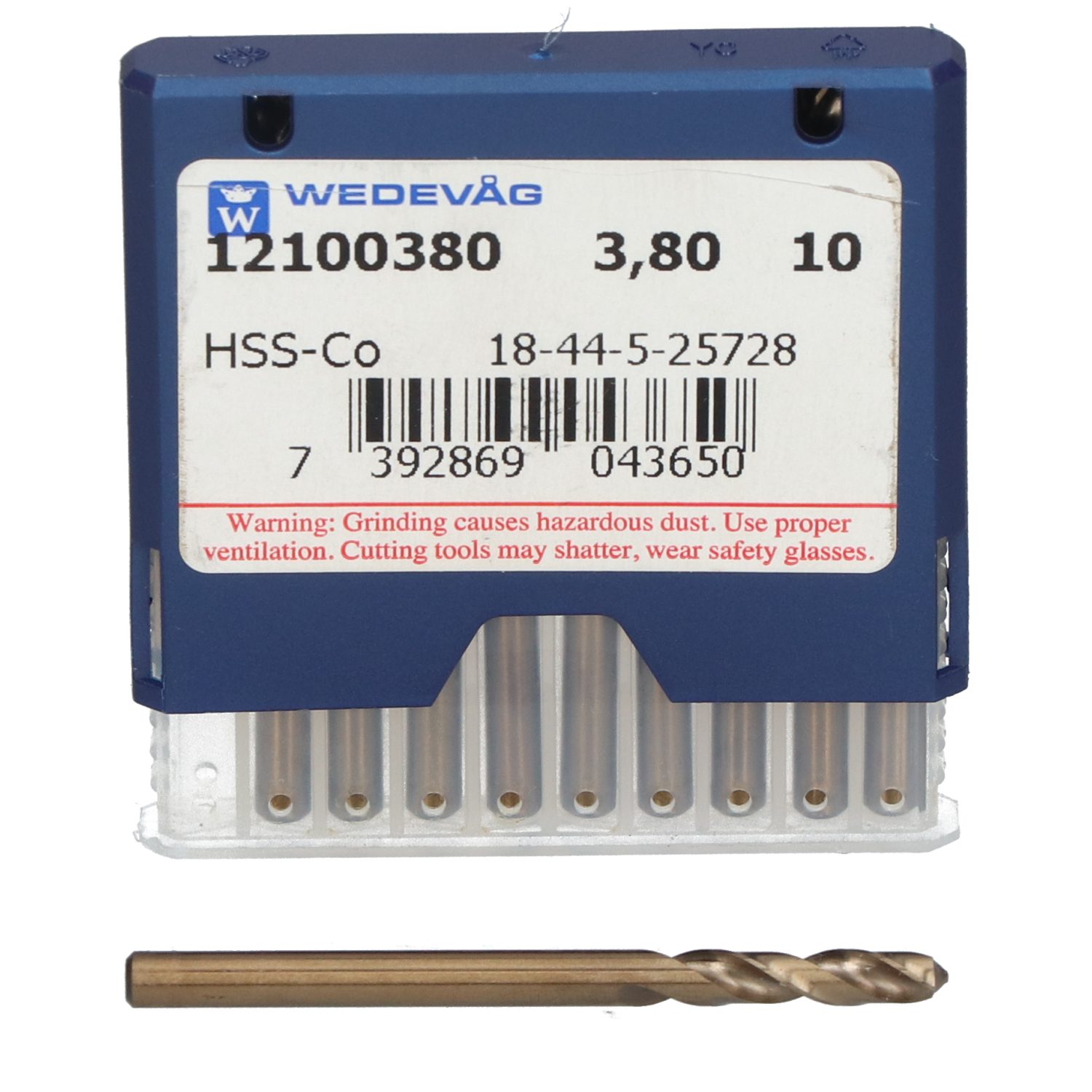 Wedevag 12100380 HSS Drill New NFP (10pcs)