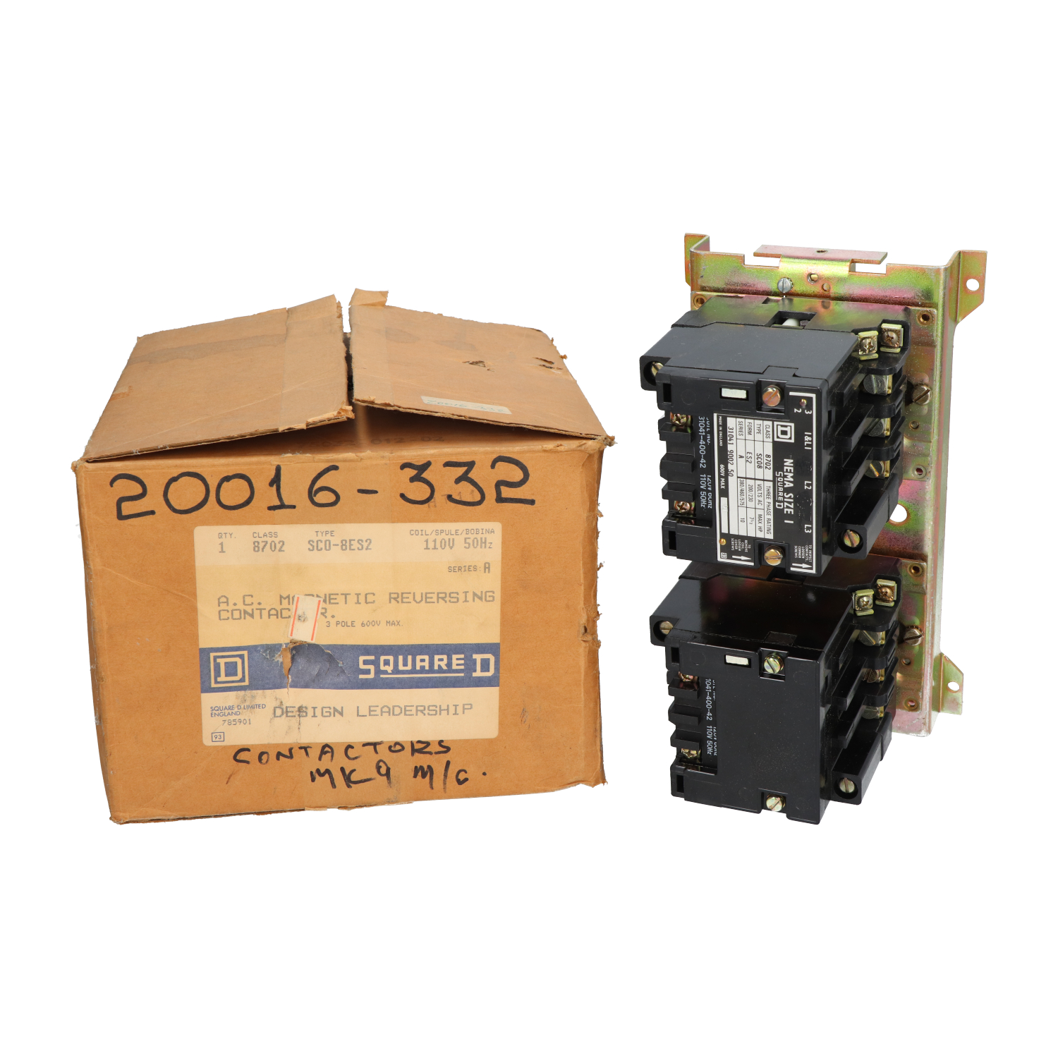 Square D SC08 Magnetic Reversing Contactor New NFP