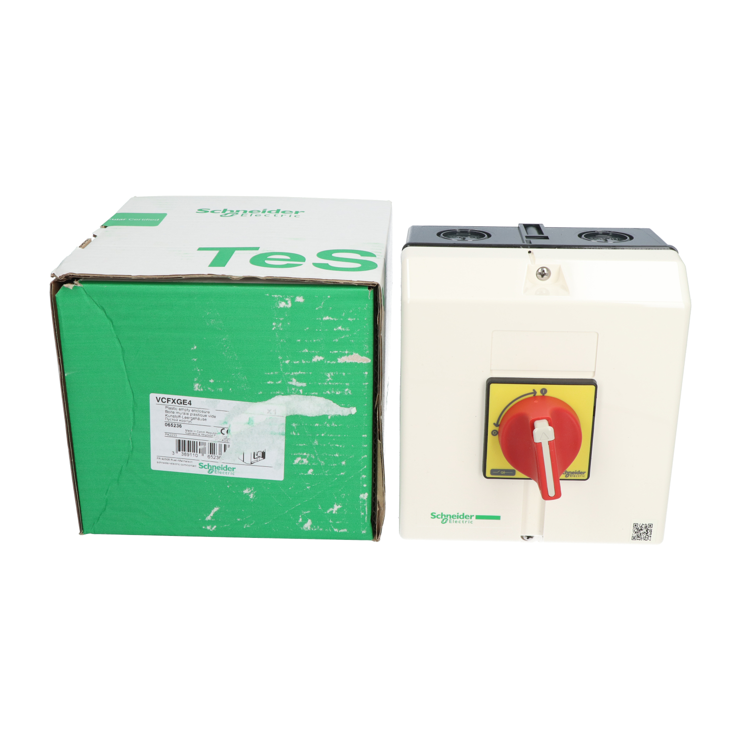 Schneider Electric VCFXGE4 TeSys Control Empty Enclosure, Red Handle New NFP