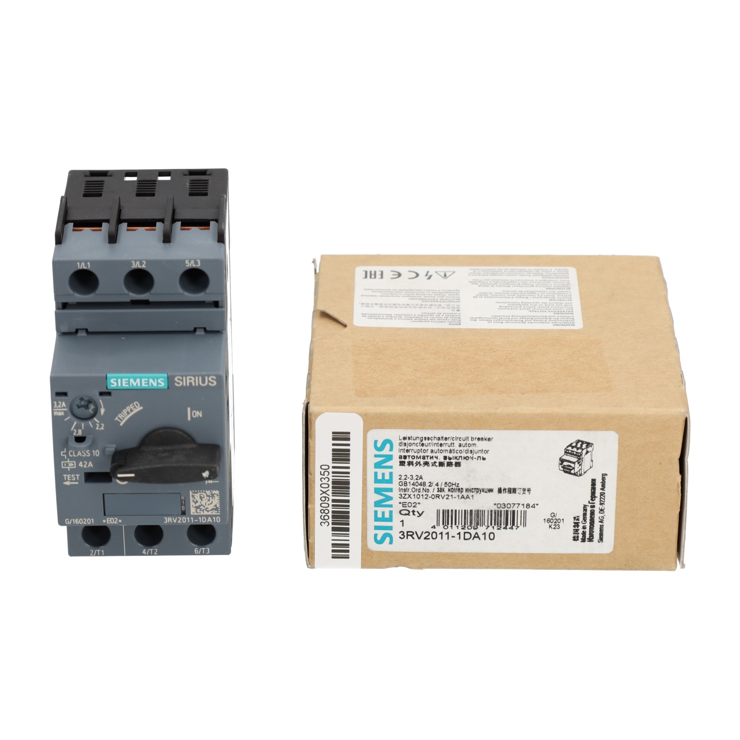 Siemens 3RV2011-1DA10 New NFP