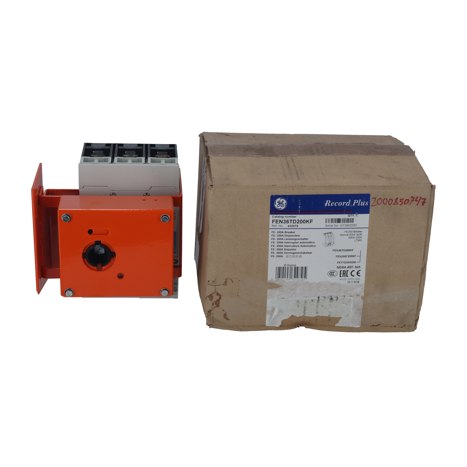 General Electric FEN36TD200KF 250A Breaker New NFP