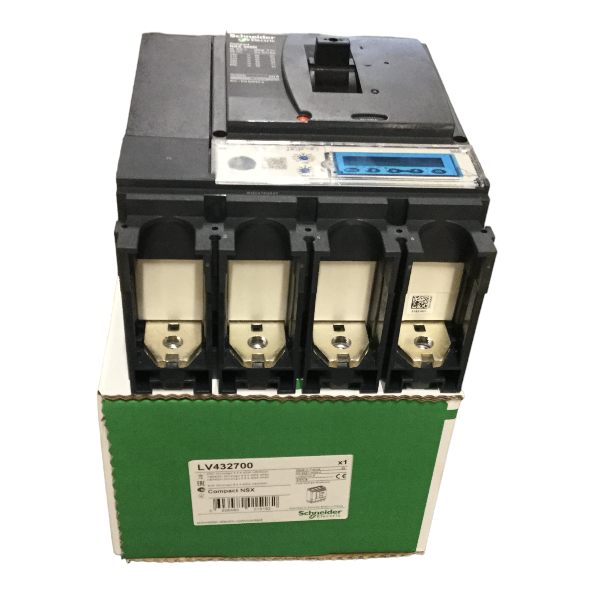 Schneider Electric LV432700 ComPact NSX400N 4P Breaker, MicroLogic 5.3 A New NFP