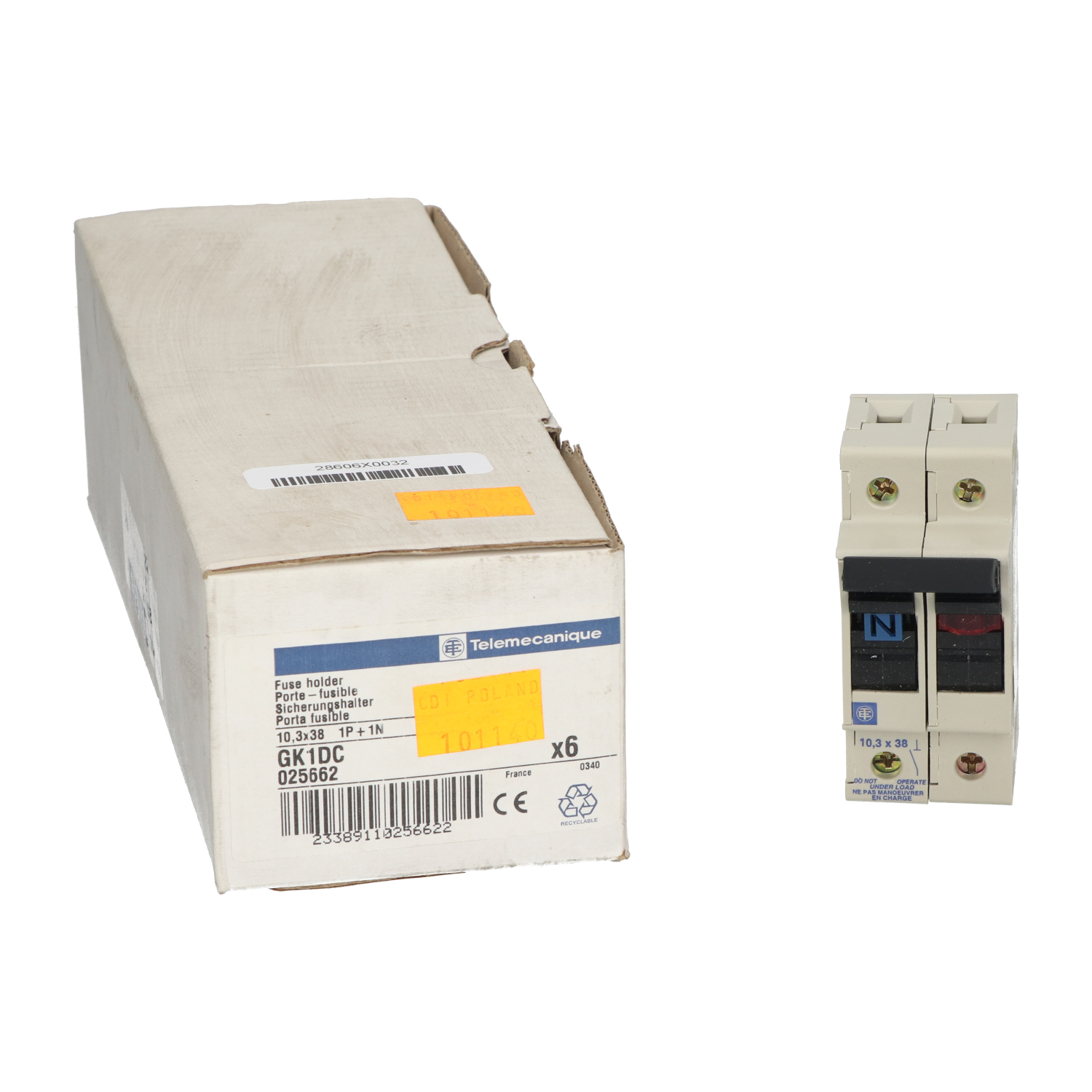 Telemecanique GK1DC fuse holder GK1 3 poles New NFP