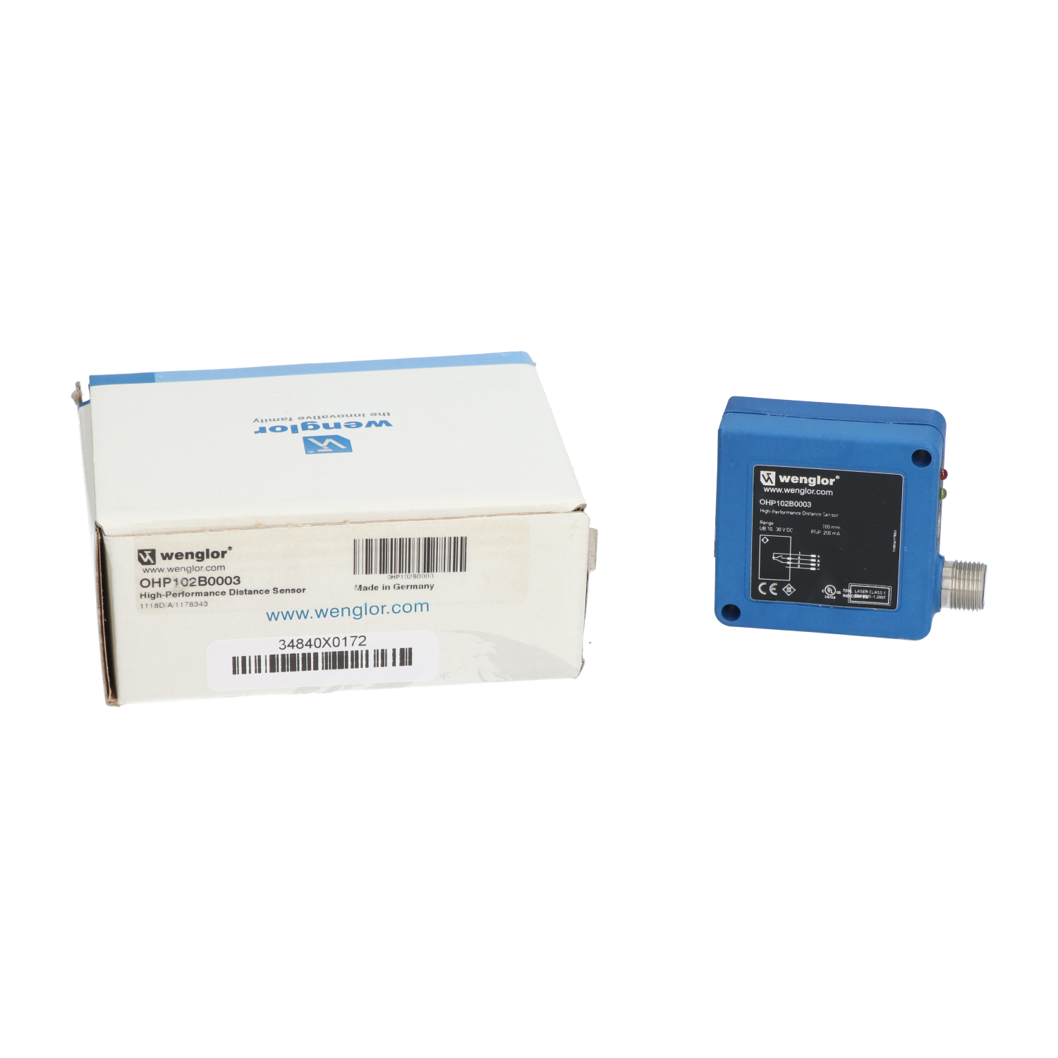 Wenglor OHP102B0003 Laser Distance Sensor Triangulation New NFP