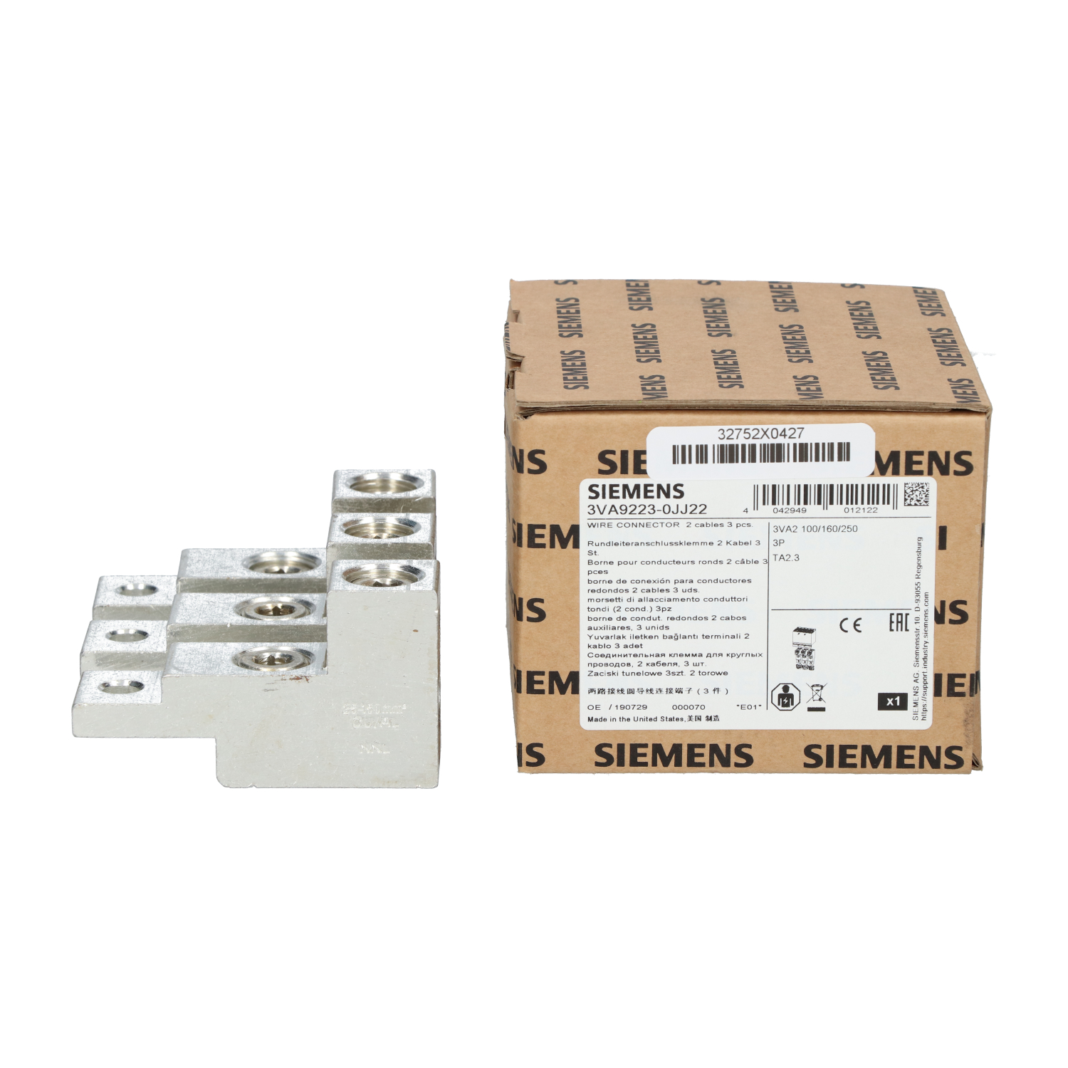 Siemens 3VA9223-0JJ22 Wire Connector New NFP