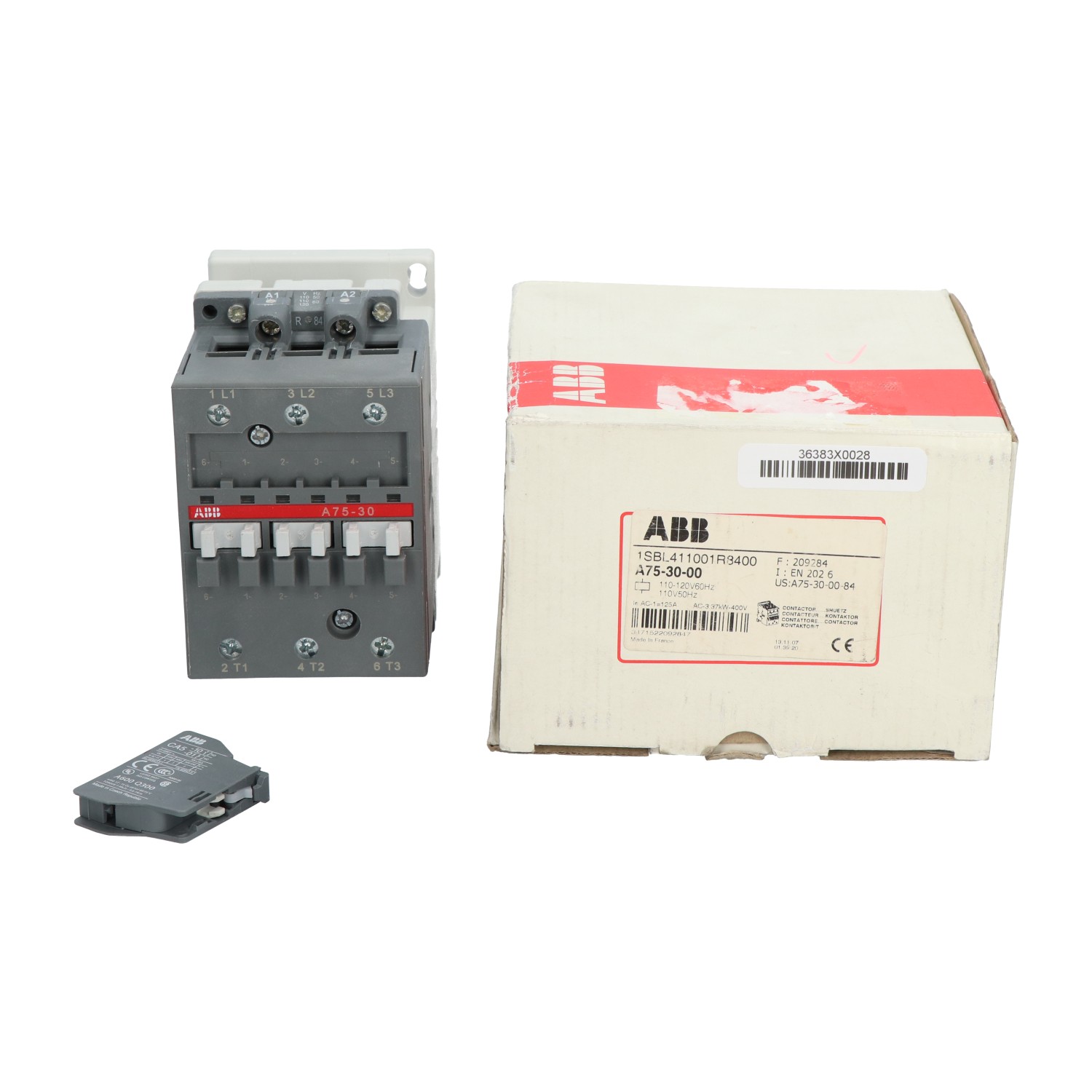 ABB 1SBL411001R8400 Contactor 110-120V 60Hz New NFP