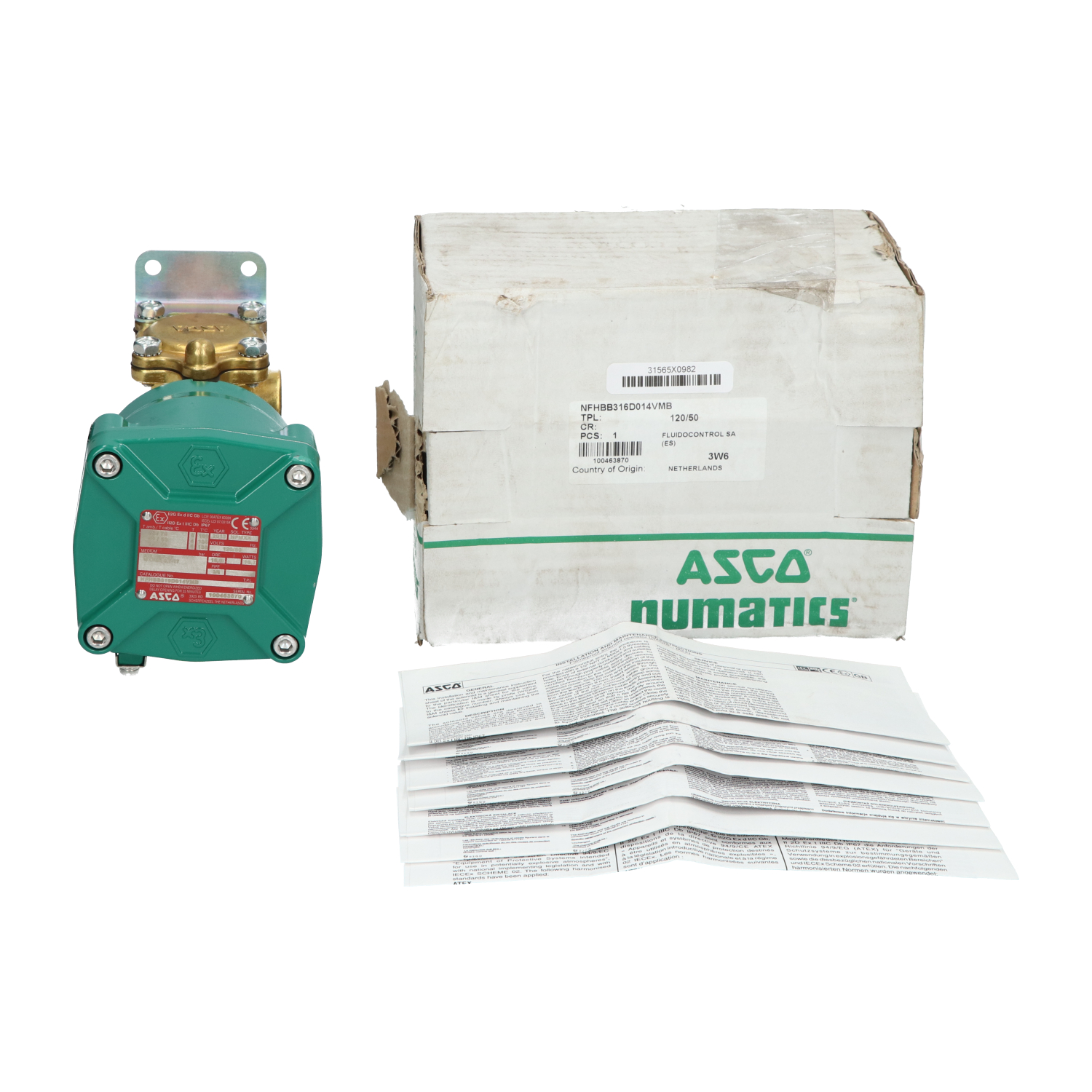 Asco NFMXX Solenoid valve New NFP