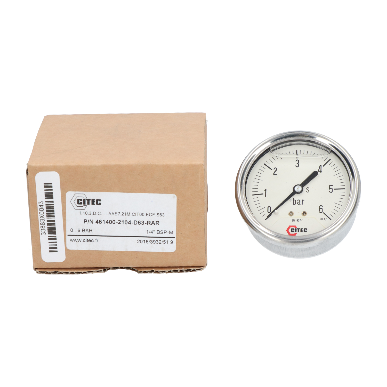 Citec 461400 Industrial Gauge New NFP