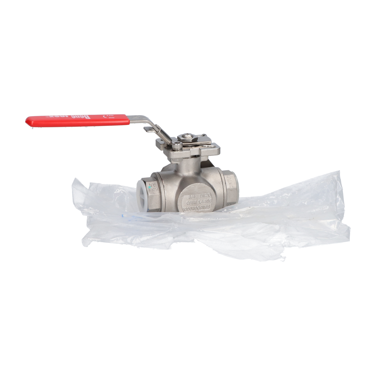 Kingdom KV-L50 Threaded 3-Way Ball Valve New NMP