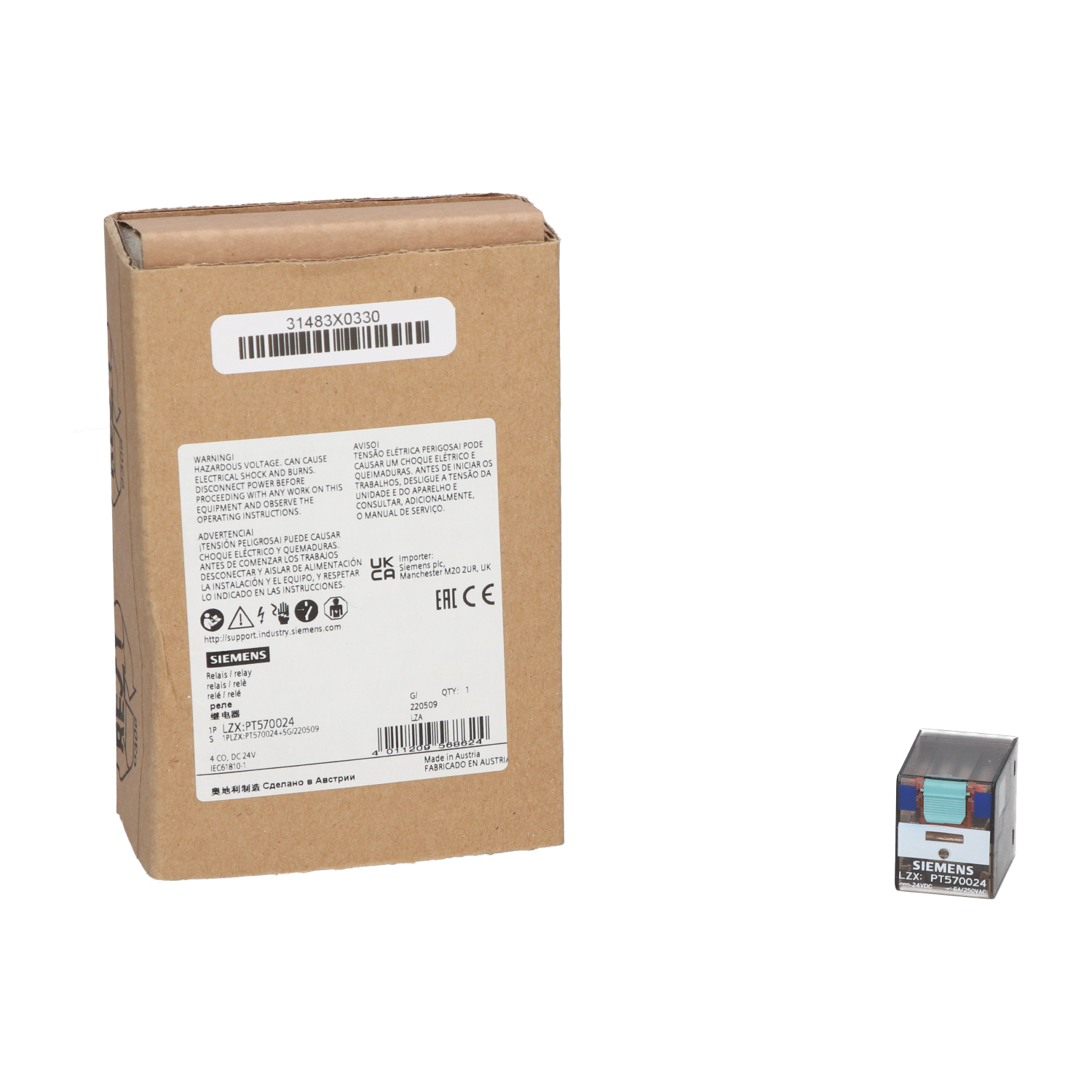 Siemens LZX:PT570024 Relay NEW NFP