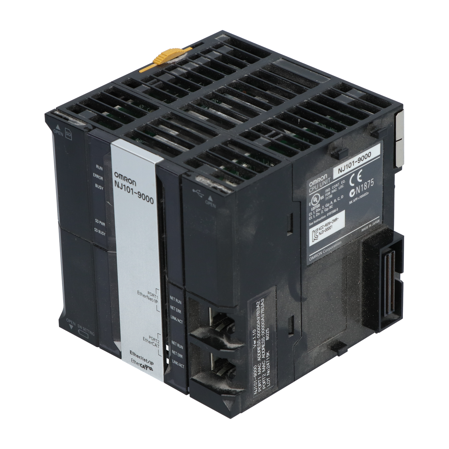 Omron NJ101-9000 Sysmac NJ1 CPU Used UMP