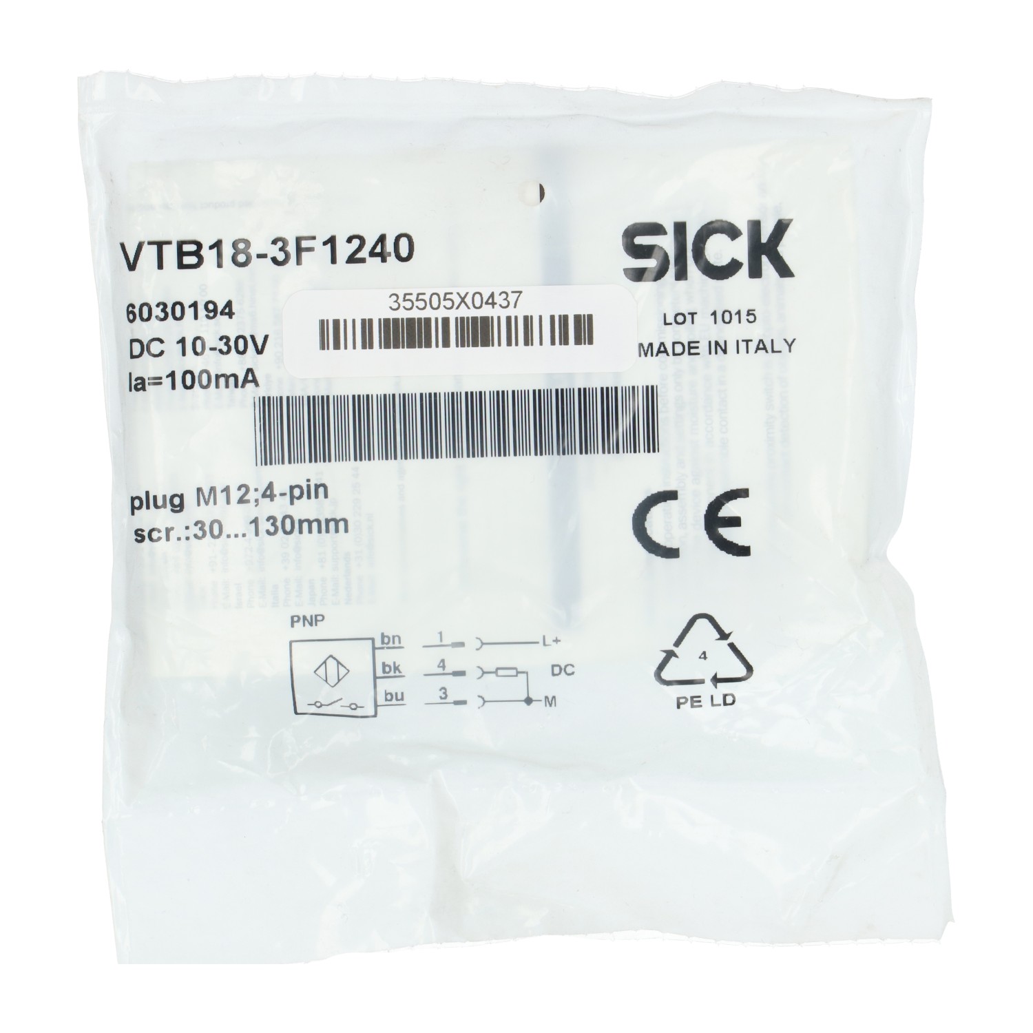 Sick VTB18-3F1240 New NFP Sealed