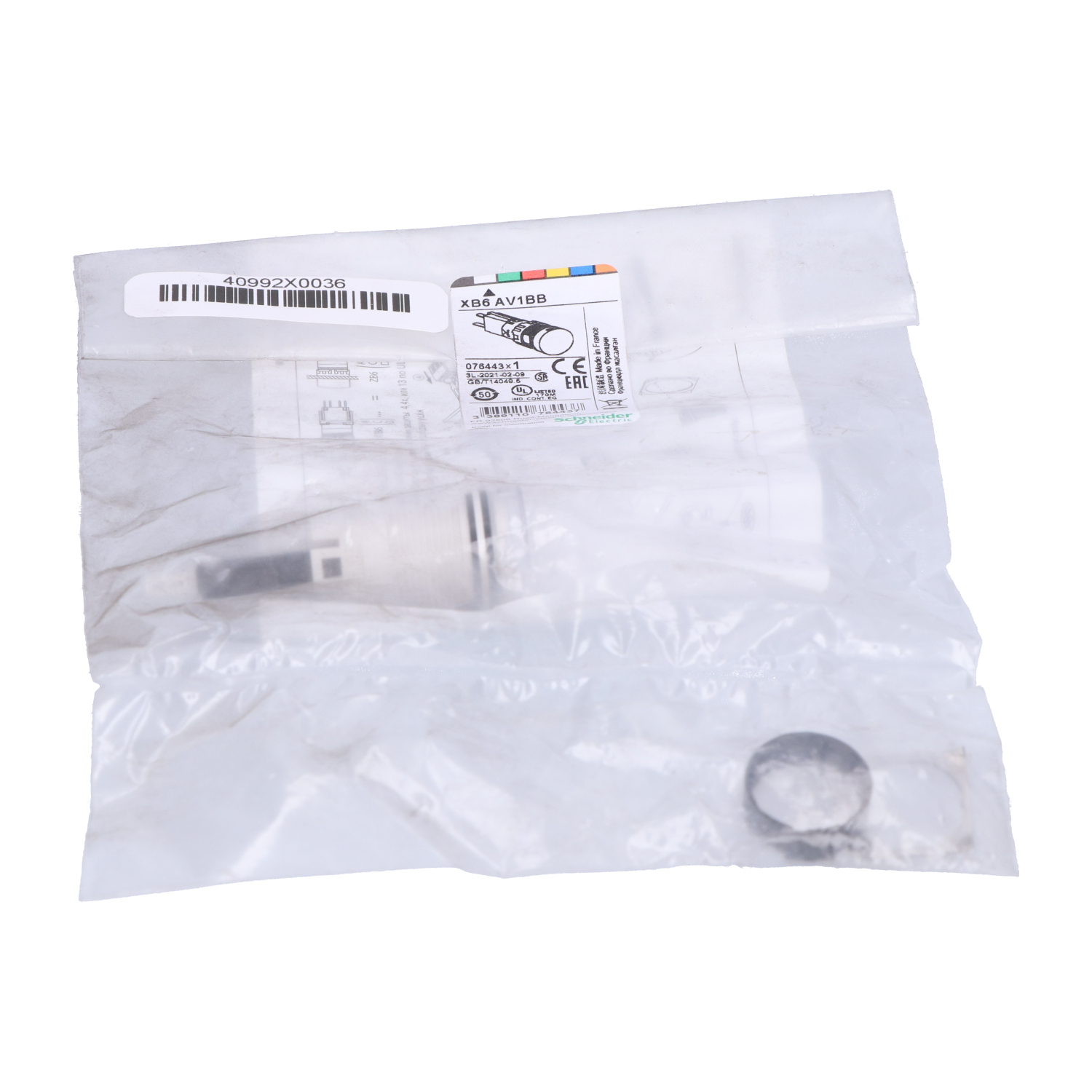 Schneider Electric XB6AV1BB New NFP Sealed